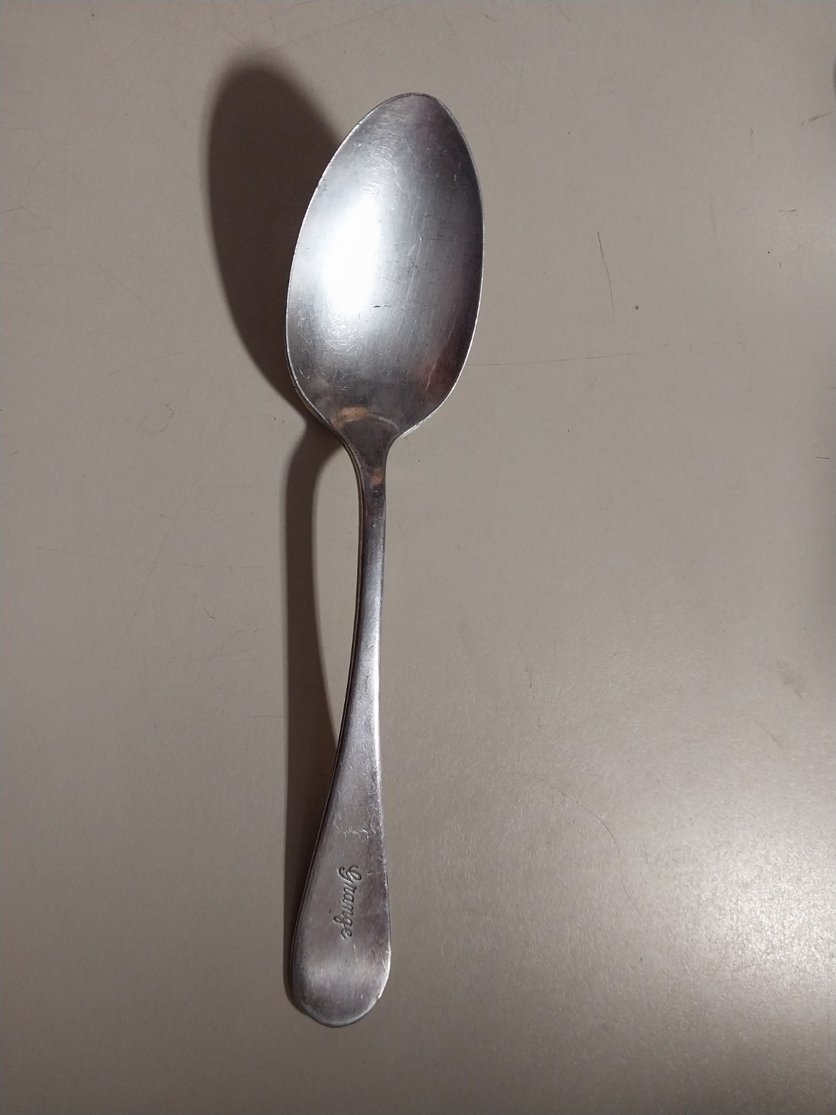 king’s plate spoon plain used