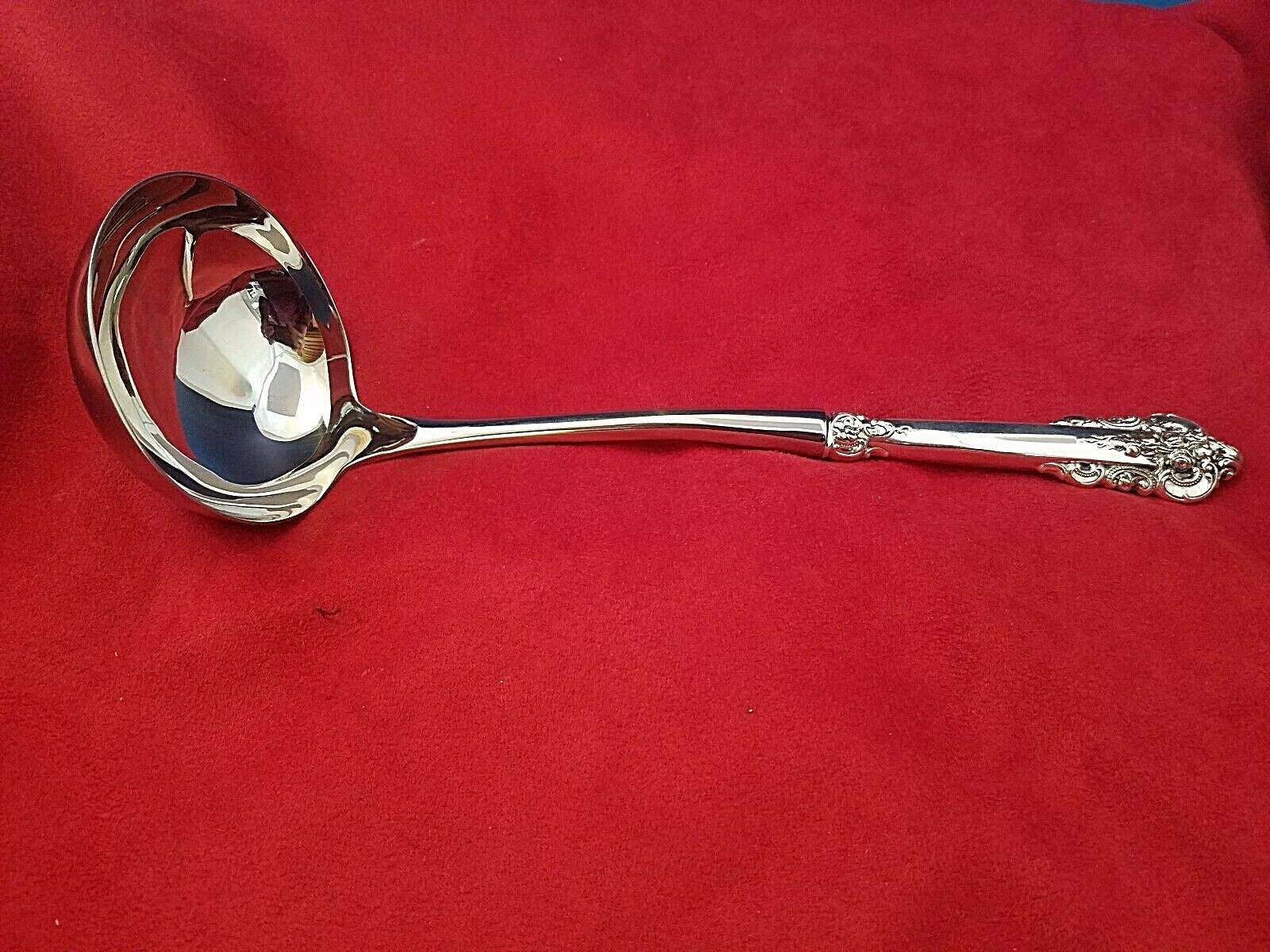 Grande Baroque Wallace Sterling Handle Soup Ladle Custom Made