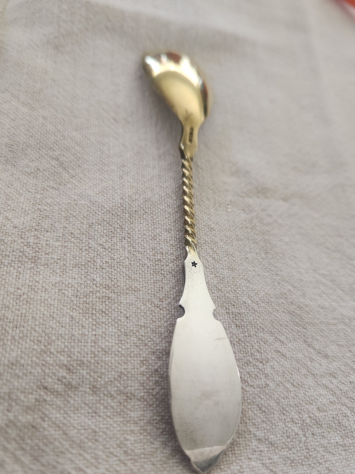 Antique American Coin 900 Silver Medallion Coffee Spoons- Set of 4– c.1860s