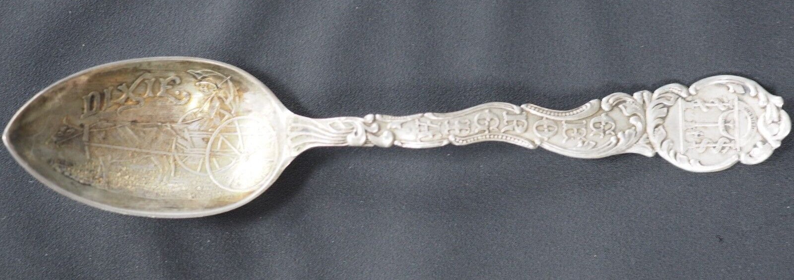 Antique Sterling Silver Souvenir Spoon Georgia Dixie – FREE SHIPPING!