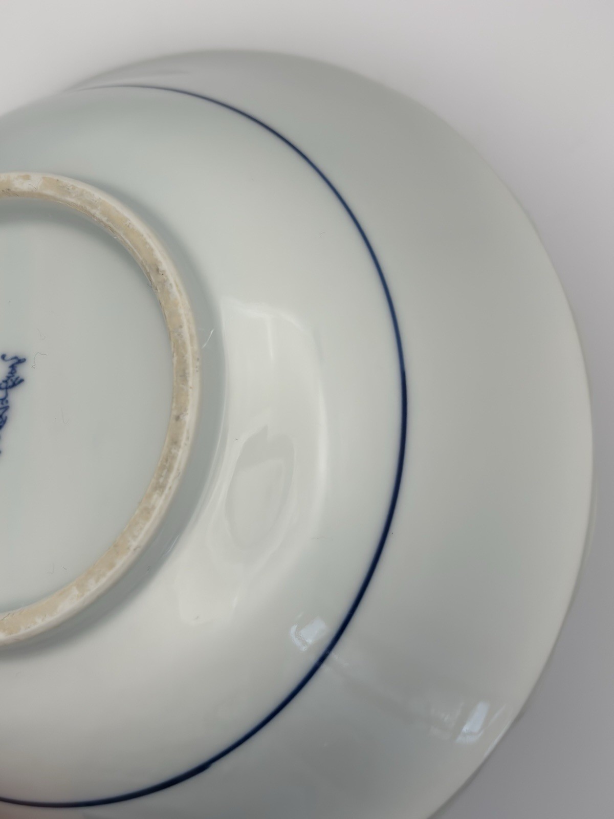 Antique Blue & White Plate Made for the Persian Market 7.6”