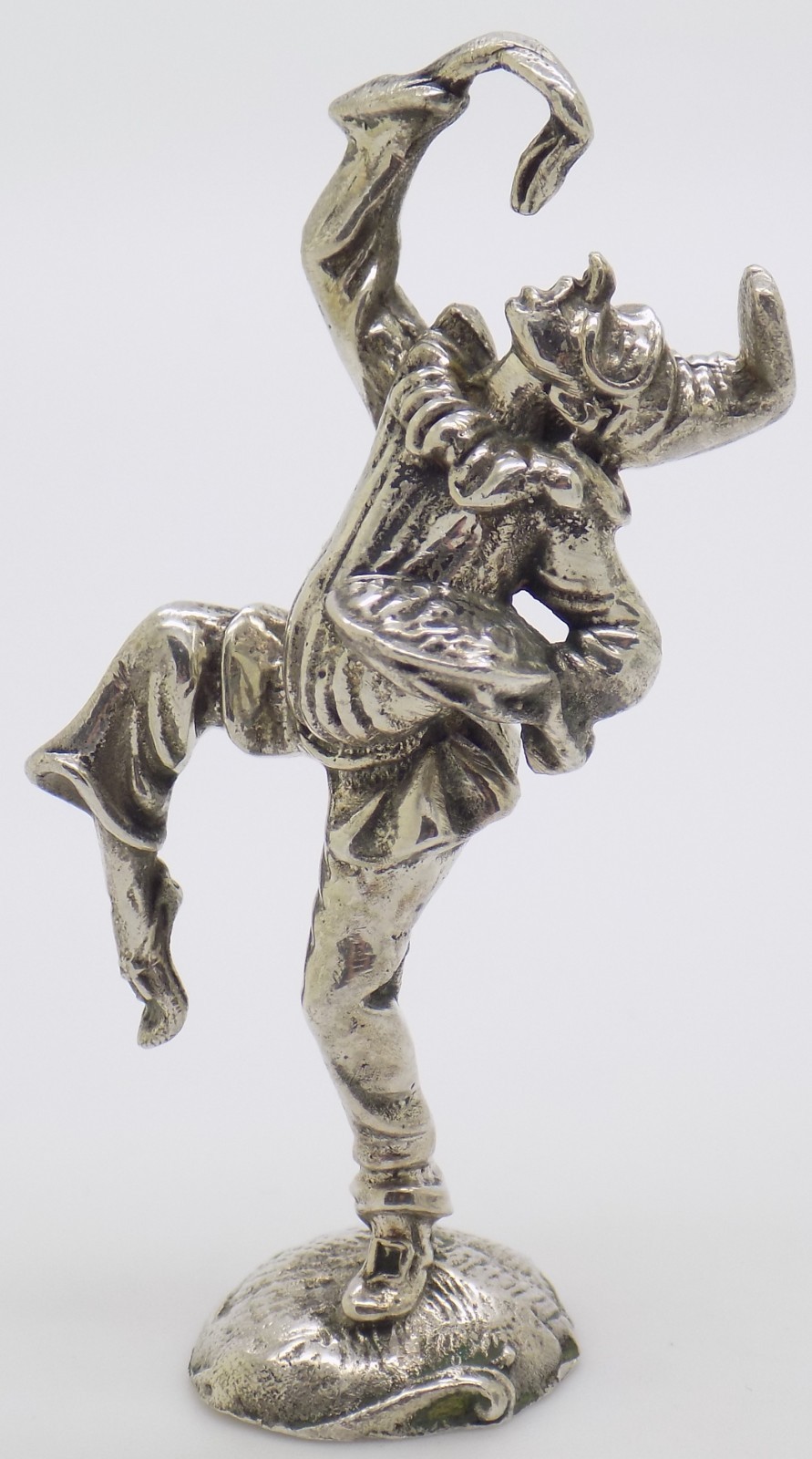 Vintage Italian Handmade Genuine Sterling Silver Pulcinella “Commedia dell’Arte”