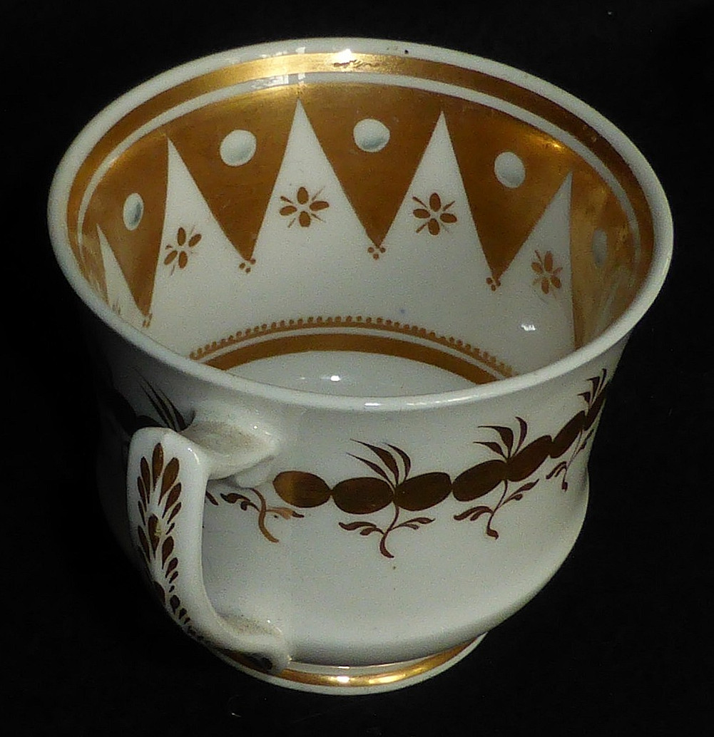 Rare Antique Georgian Spode Etruscan Coffee Can or Cup, Pattern 2784, c1820