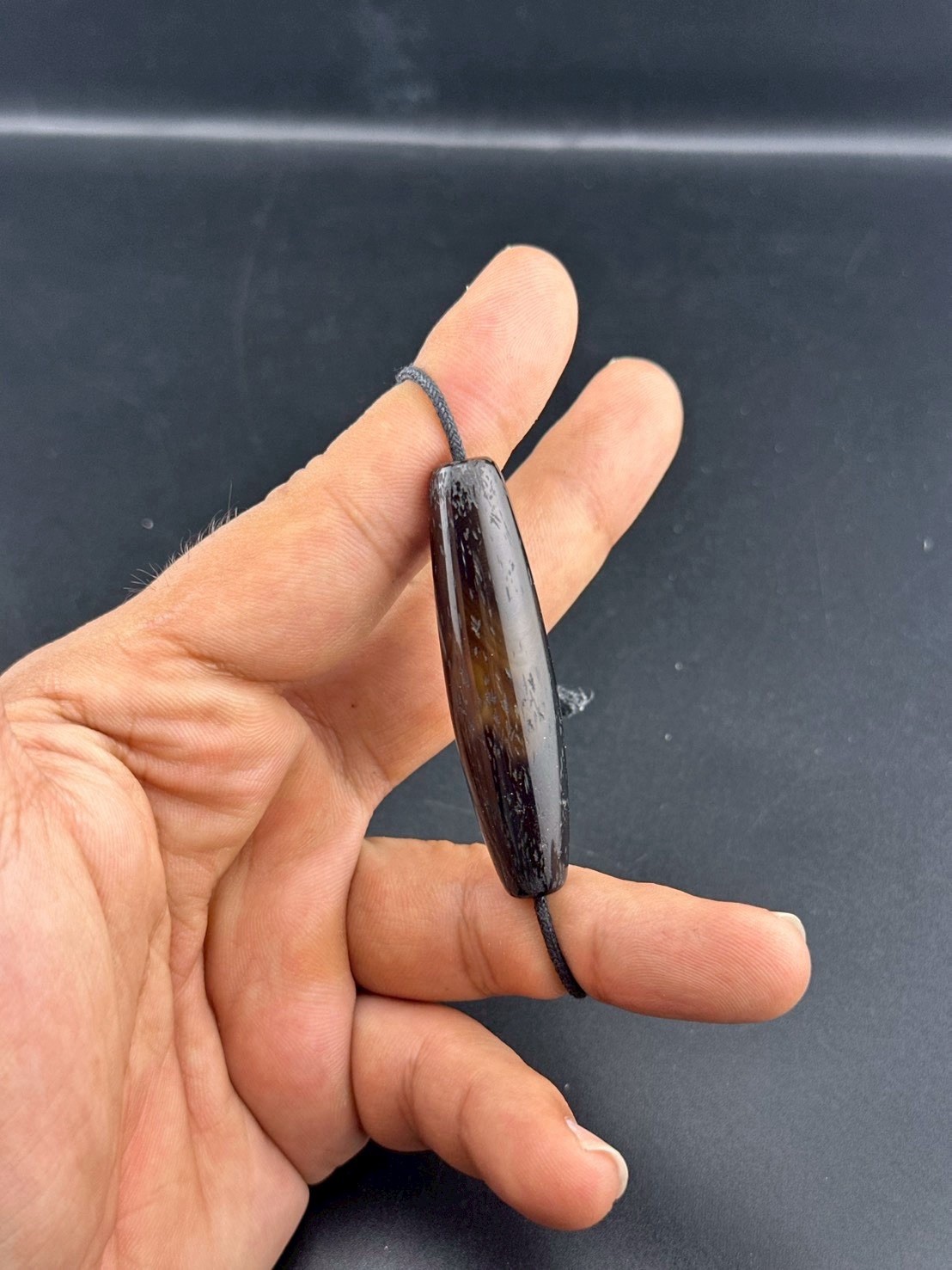 Genuine Ancient Tibetan Himalayan Agate Sulaimani Dzi Bead