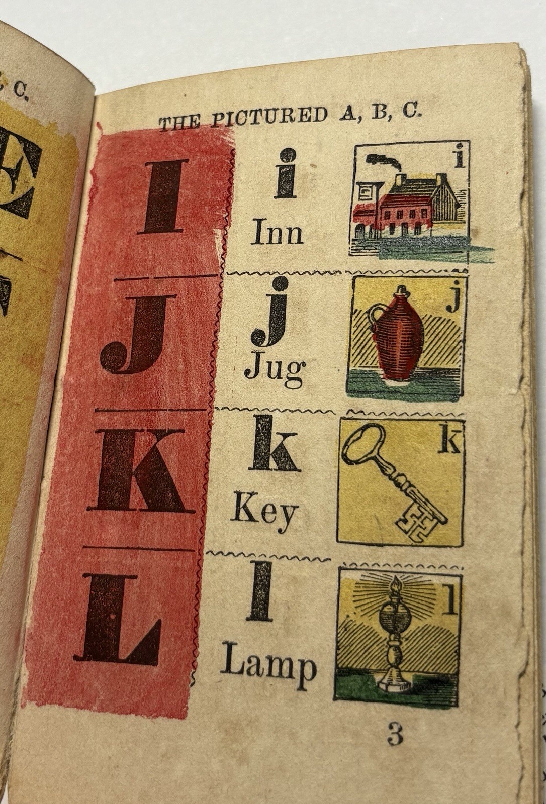 (Alphabet) “Pictured A, B, C”. Philadelphia: Fisher And Brother circa 1840