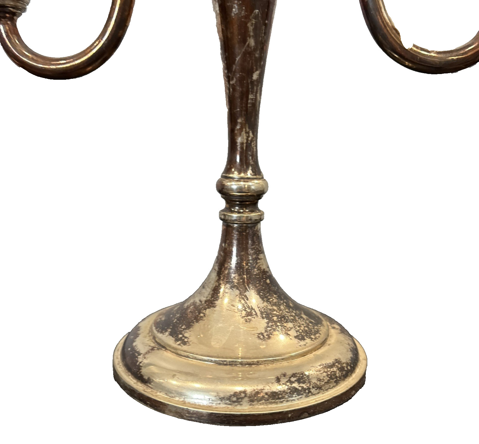 Sheffield Silver Co Silverplate Candlestick Italy Elegant 9 3/4” 9 1/4″ Romance