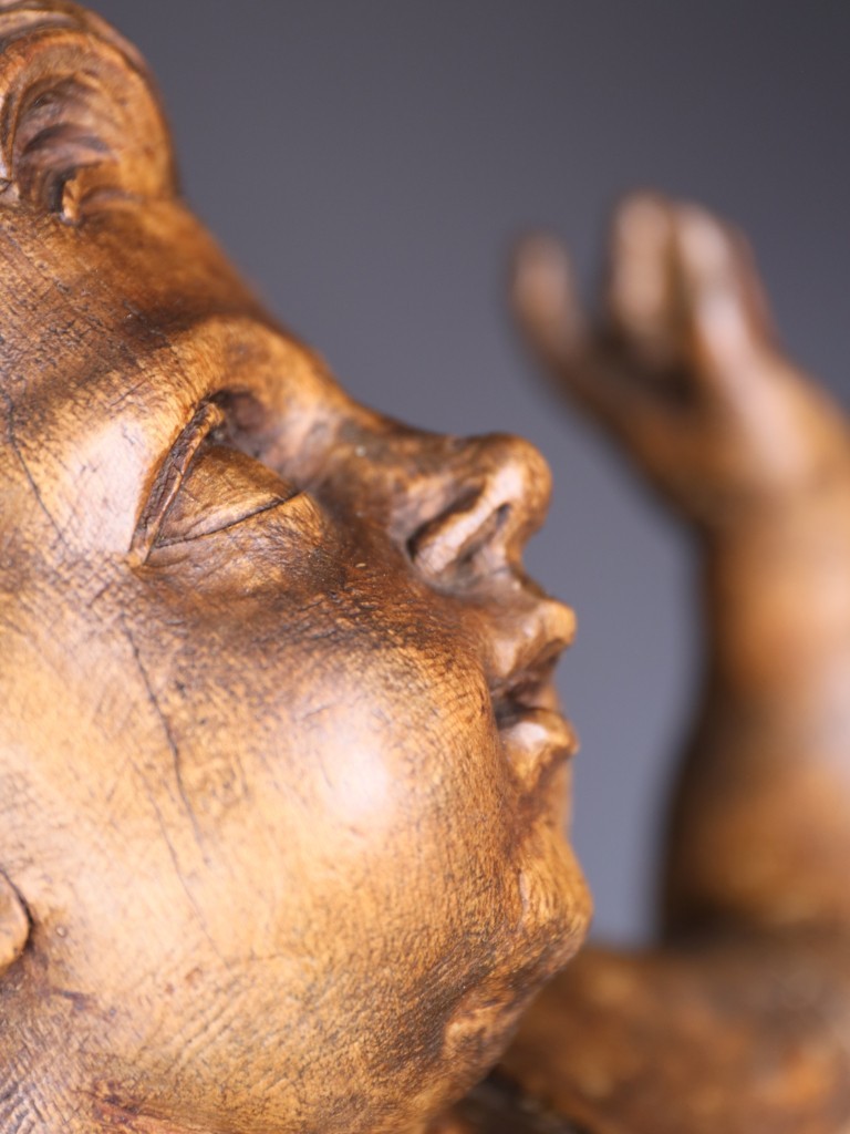 Large Italian Carved Wooden Putto Cherub Figure | Late 18th Century Ecclesiastic