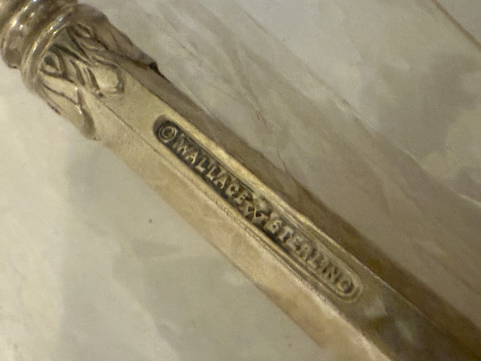 ✨ Wallace Sterling Olympia 1976 Gravy Ladle HHWS Stainless Bowl NOS 7”