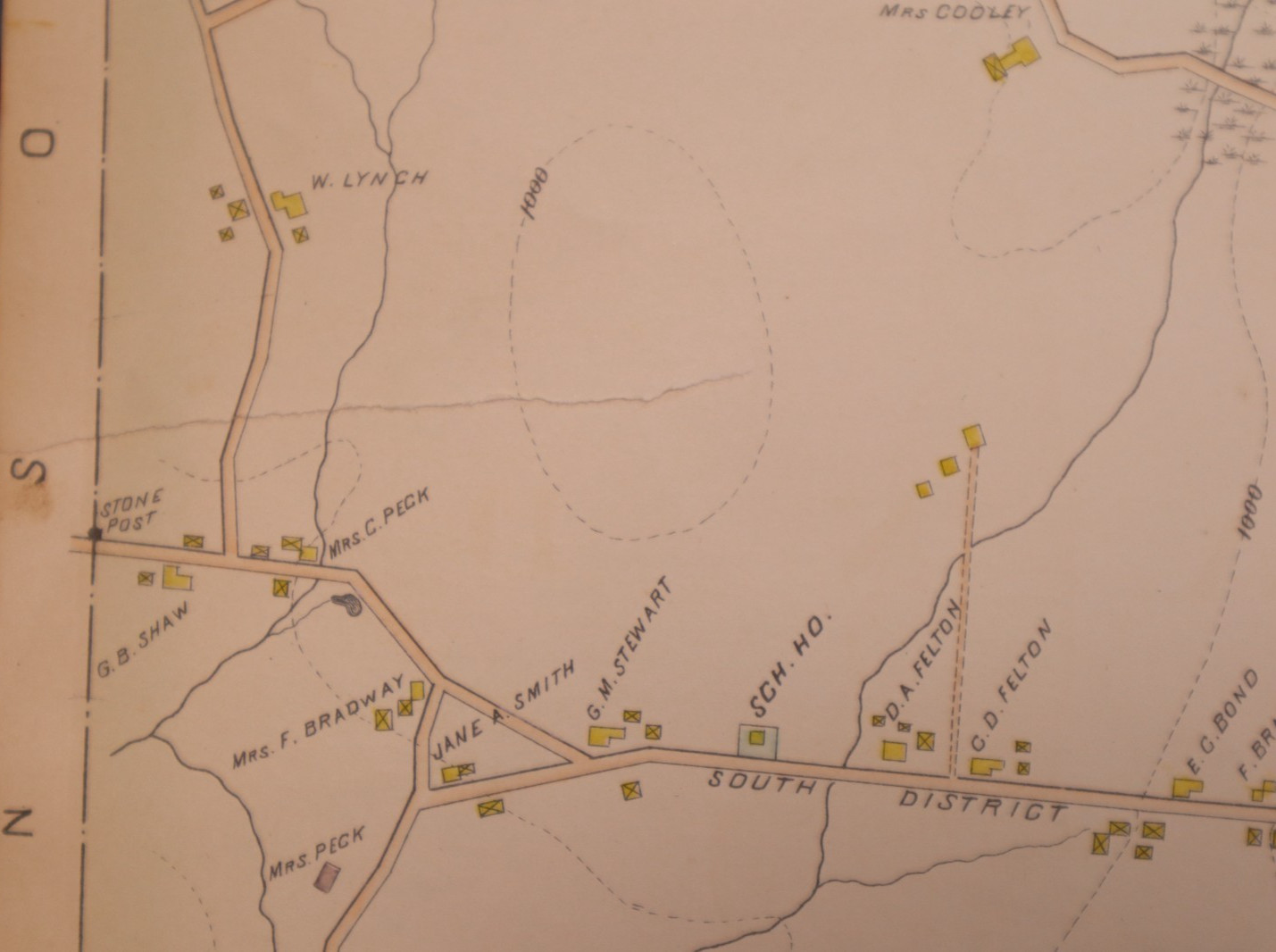 1894 Plat Map ~ Wales & Holland, Hampden County, Massachusetts (22×32)