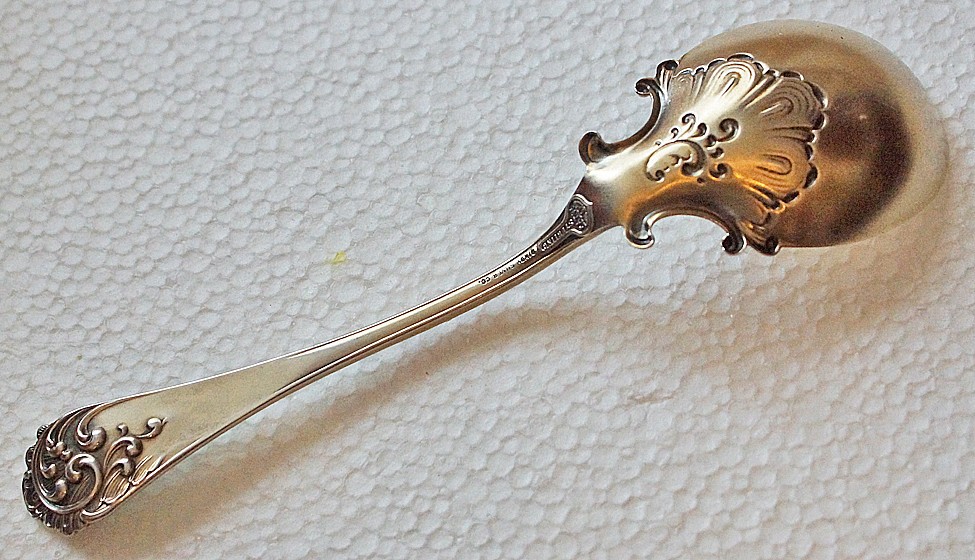 Shiebler Enameled Sterling SERVING SPOON MAITENON 1895 EXCELLENT NO MONO 56g