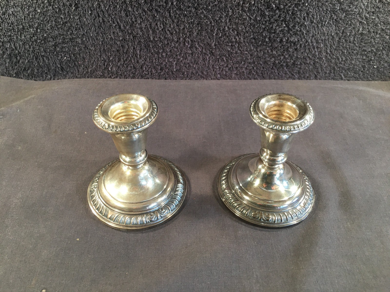 Frank M Whiting Pair(2) of Sterling Silver Candelsticks