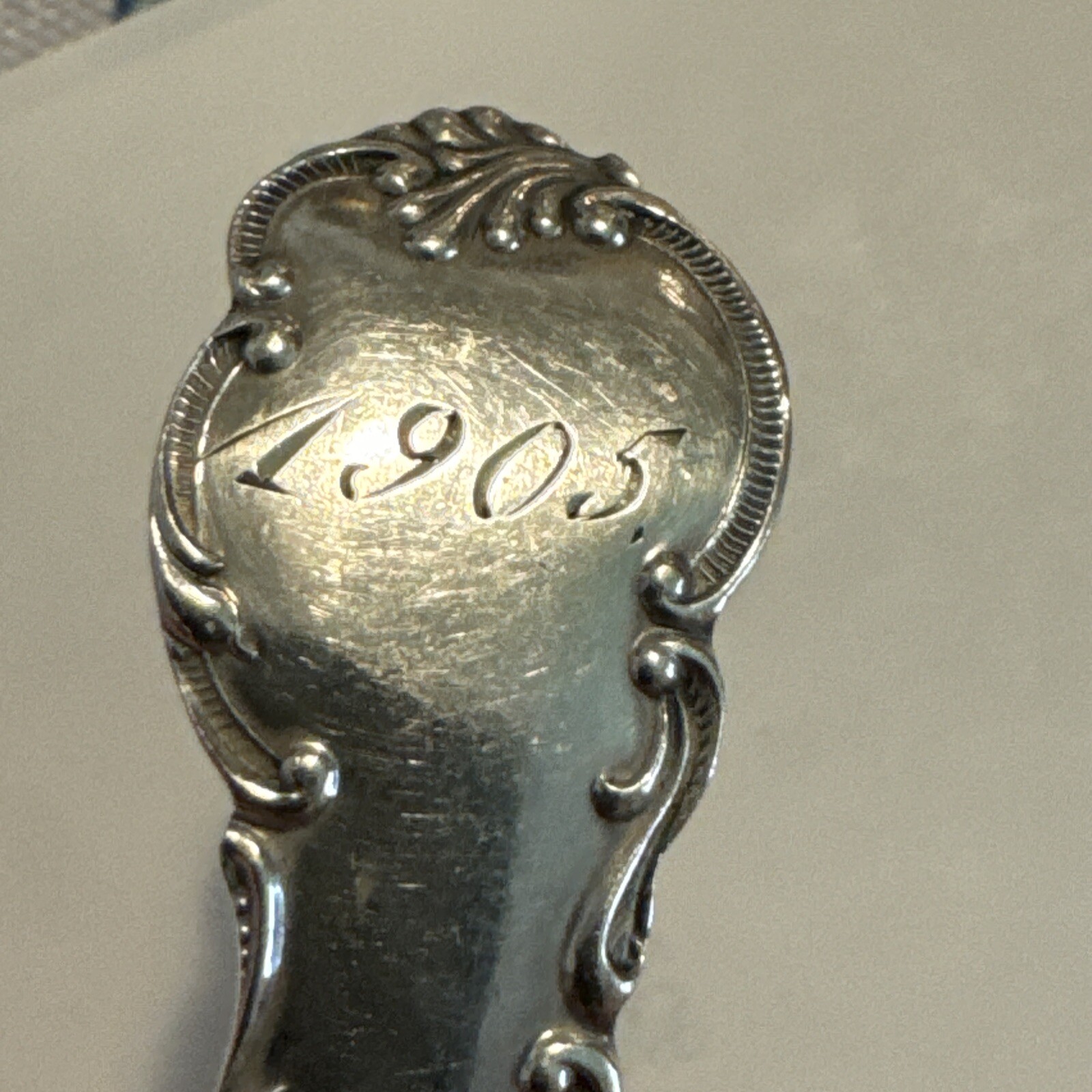 1905 -Sterling Silver Kansas Souvenir Spoon , Nice
