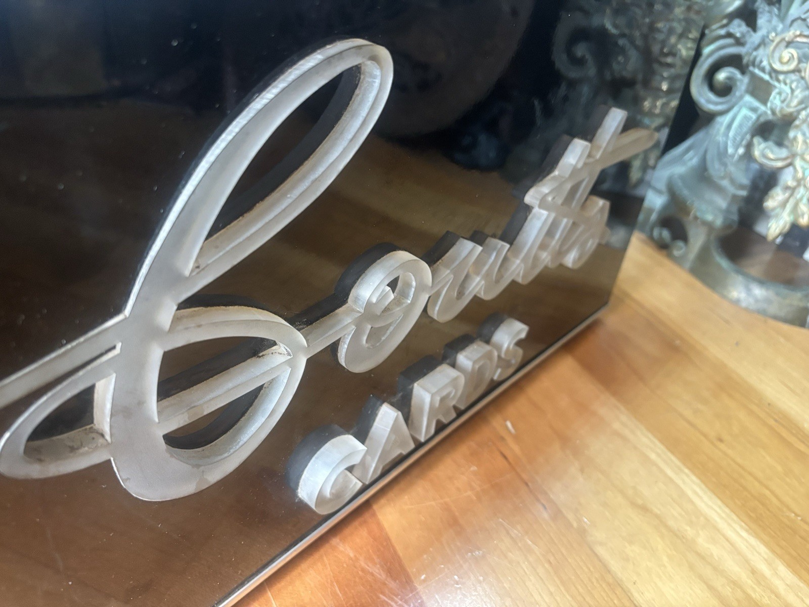 1930s Art Deco Coutts Cards Light-Up Sign — Canadian Greeting Card Brand