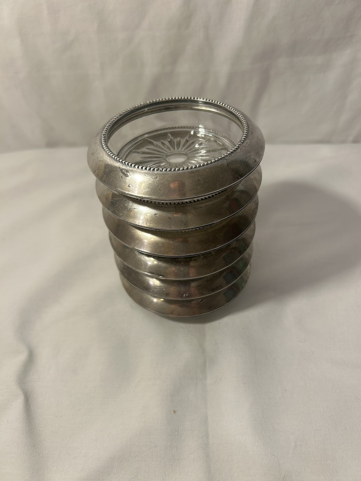 Frank M Whiting Sterling Coasters Set of 6