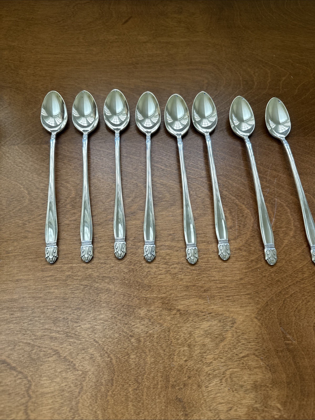 Holmes & Edwards DANISH PRINCESS 1938 8 Scandinavian style iced tea spoons