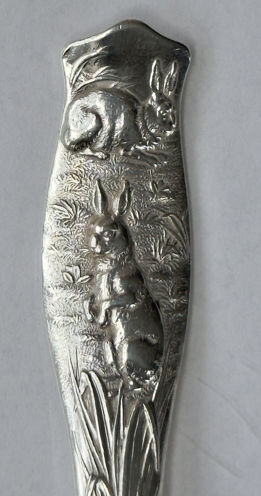Rabbit Spoon, Shiebler, Sterling Silver Youth, Children’s 6″ Exquisite!