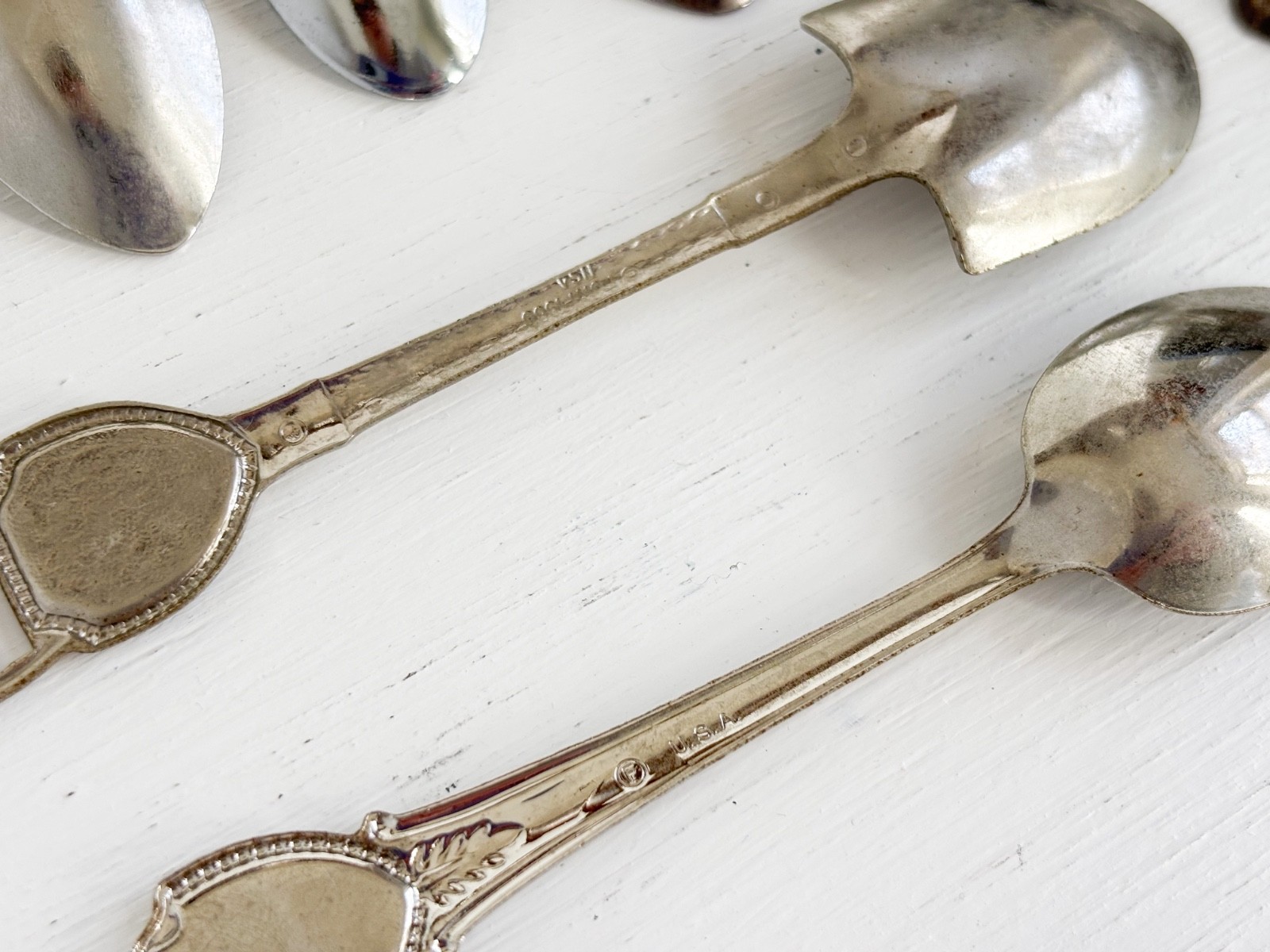 Fabulous Vintage 1970-80s Shield-Style Souvenir Spoons — Set of Lucky 13