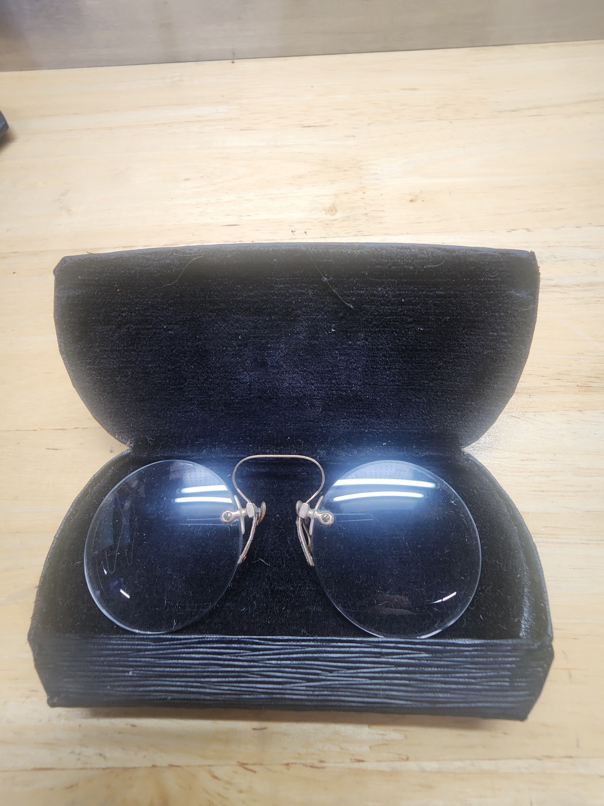 B & O Co. Antique Pince-Nez 14 and 10 Kt. Gold Eyeglasses Pre-1930