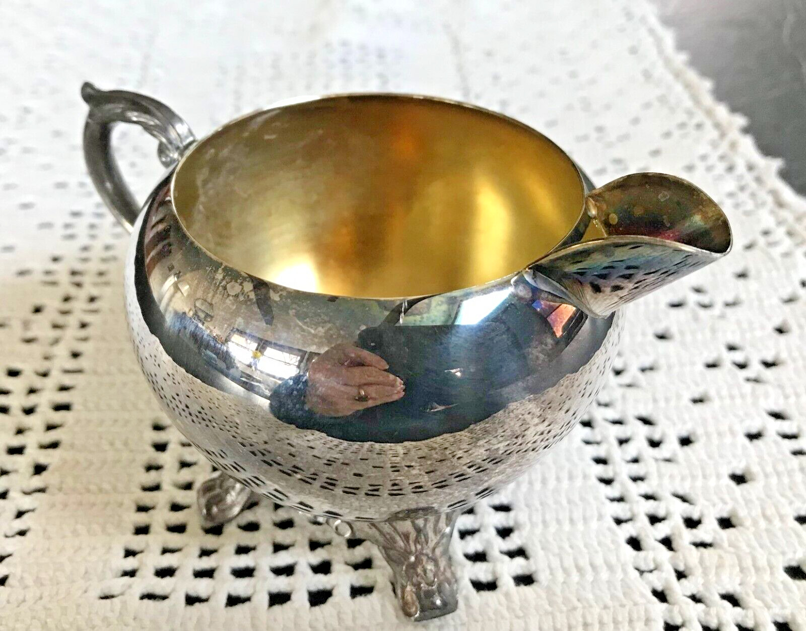 F B Rogers Silver Co Silver Plated Creamer and Sugar Bowl Trade Mark 1883