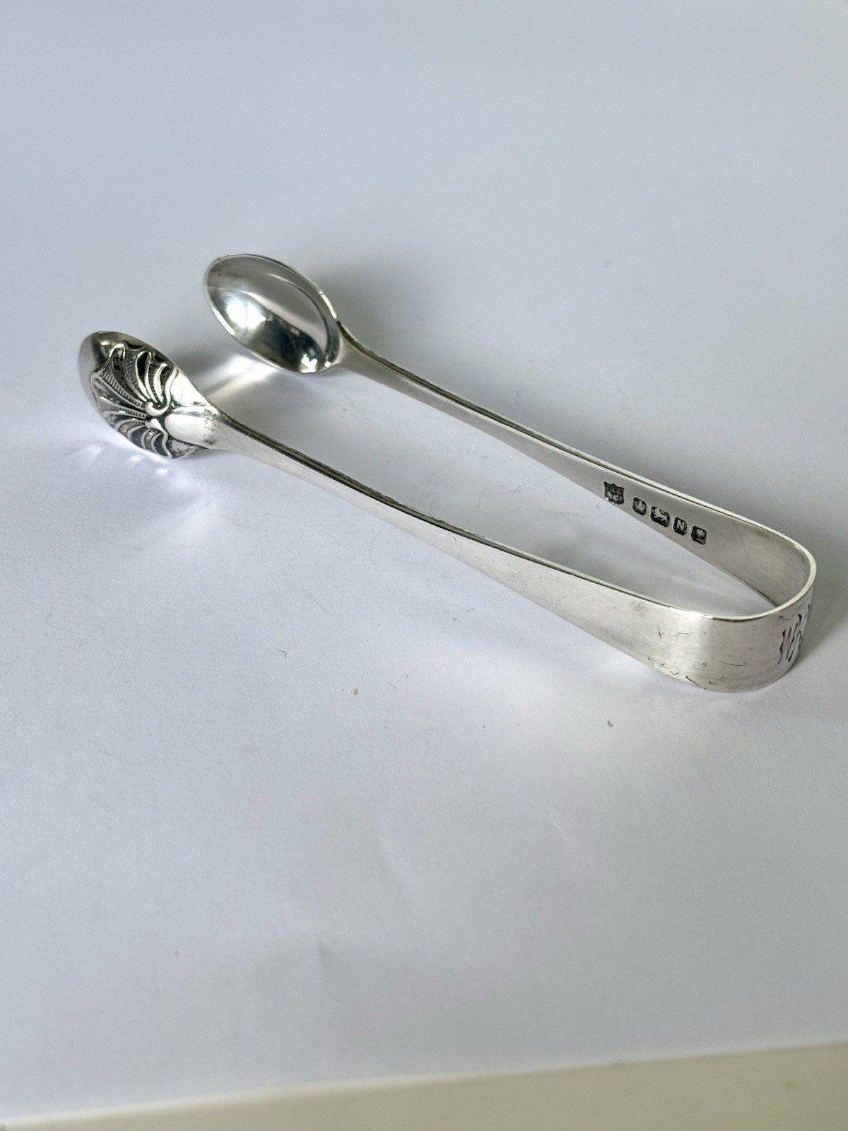 VICTORIAN STERLING SILVER SUGAR NIPS / TONGS SHEFFIELD 1880 HENRY WILLIAMSON