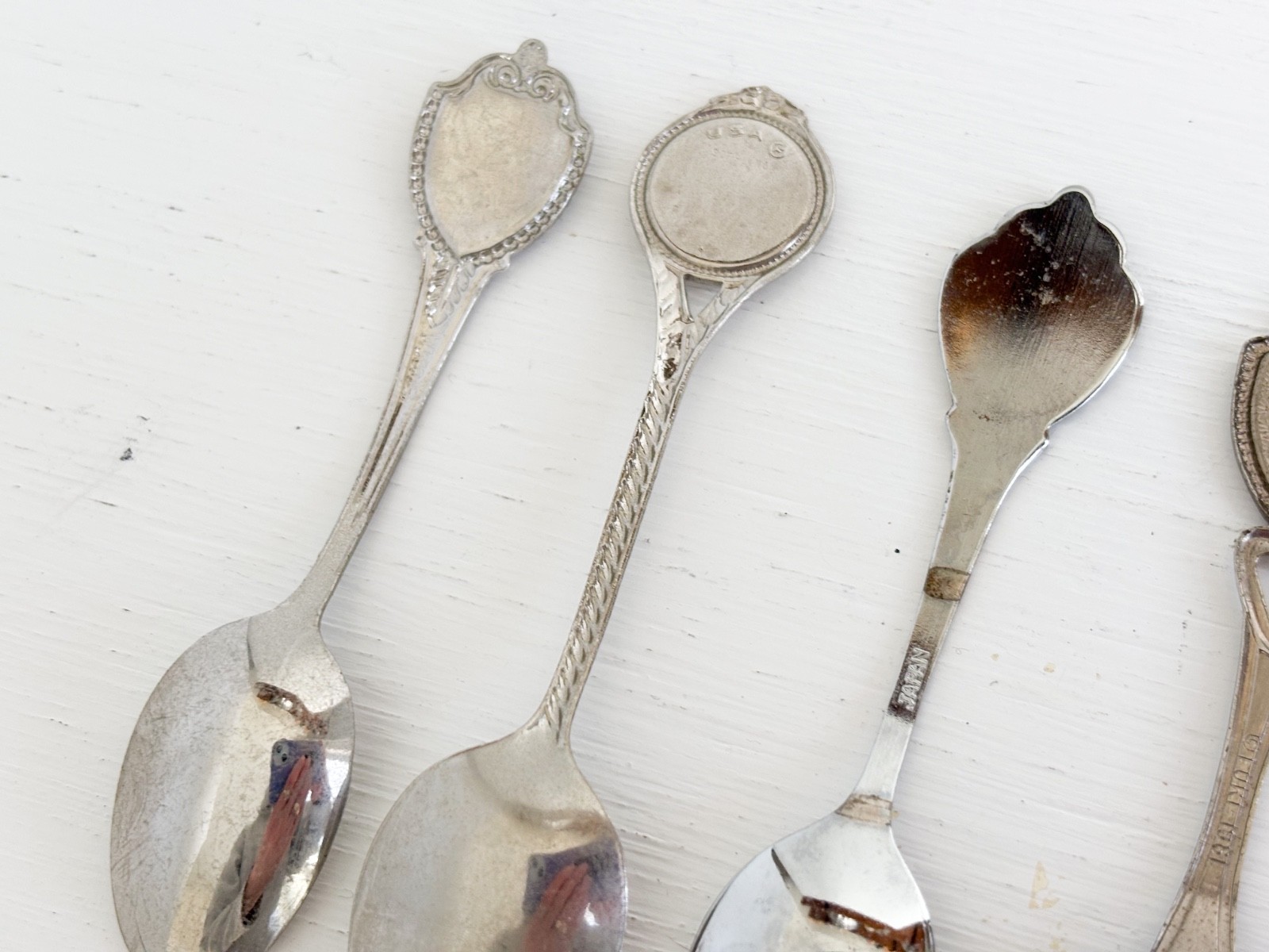Fabulous Vintage 1970-80s Shield-Style Souvenir Spoons — Set of Lucky 13