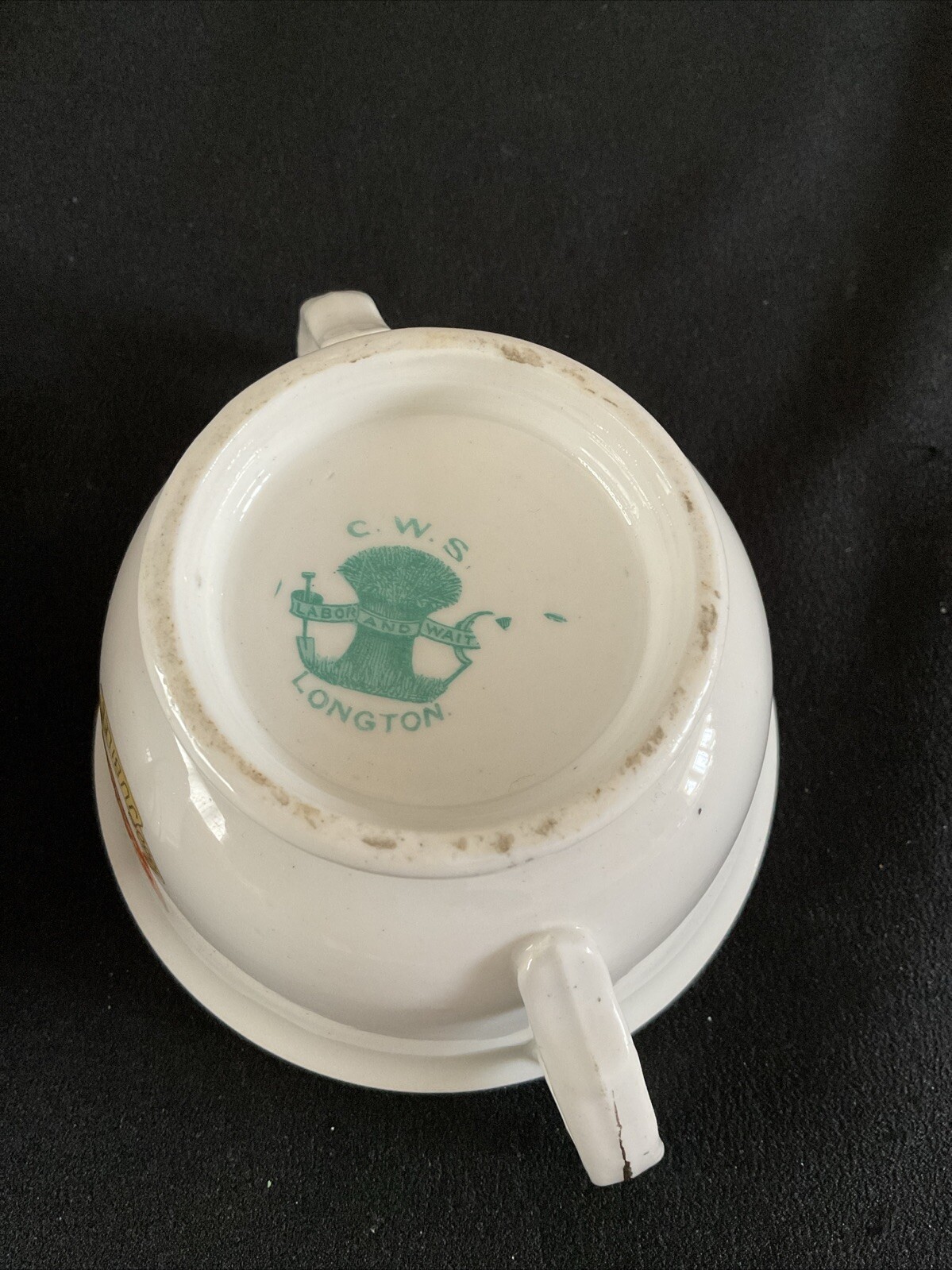 CWS Co-Op society early cup/bowl ~ vintage co-operative collectible ~ 1910