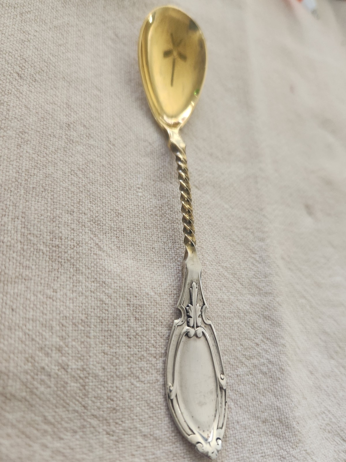 Antique American Coin 900 Silver Medallion Coffee Spoons- Set of 4– c.1860s
