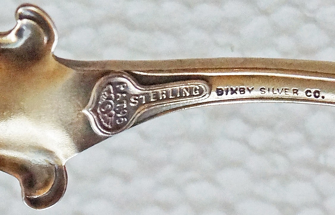 Shiebler Enameled Sterling SERVING SPOON MAITENON 1895 EXCELLENT NO MONO 56g