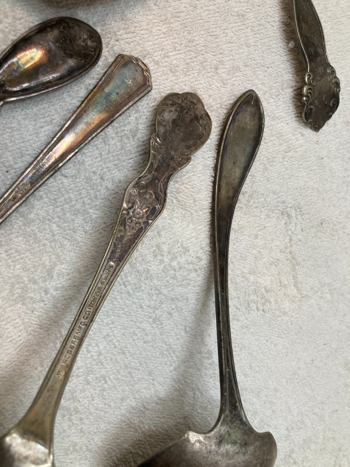 Crafters Lot of Old Silverplated Flatware Pieces – As Is 13 Pieces