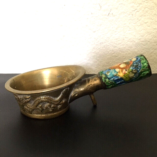 Asian Antiques, Enamel, Cloisonne, Brass, Silk Iron, “Dragon”, 1900-1940, China