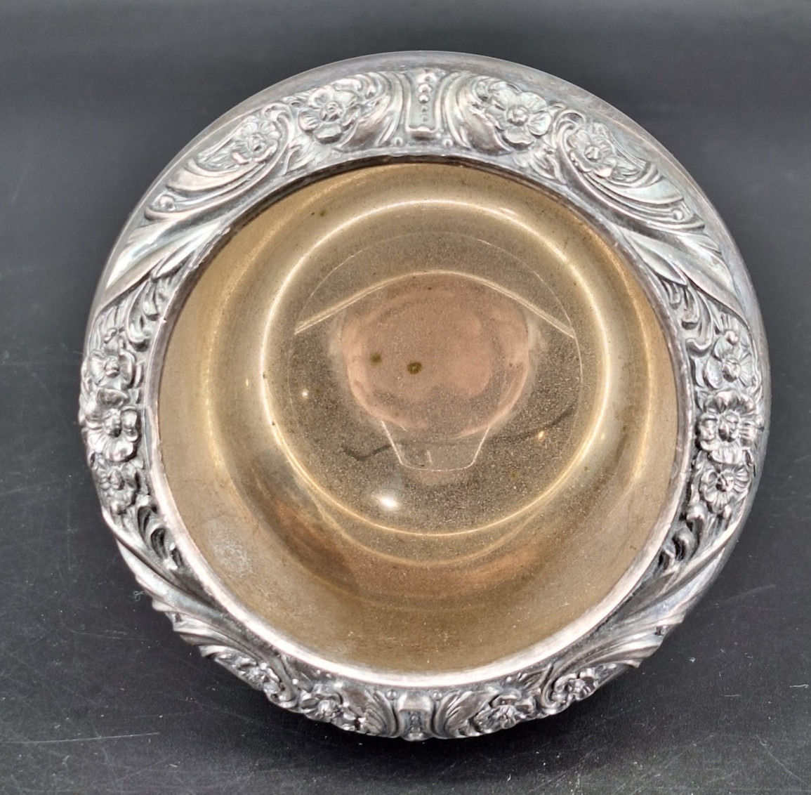Vtg Heritage 1847 Rogers Silver Plated Footed Rose Bowl Open Sugar Bowl