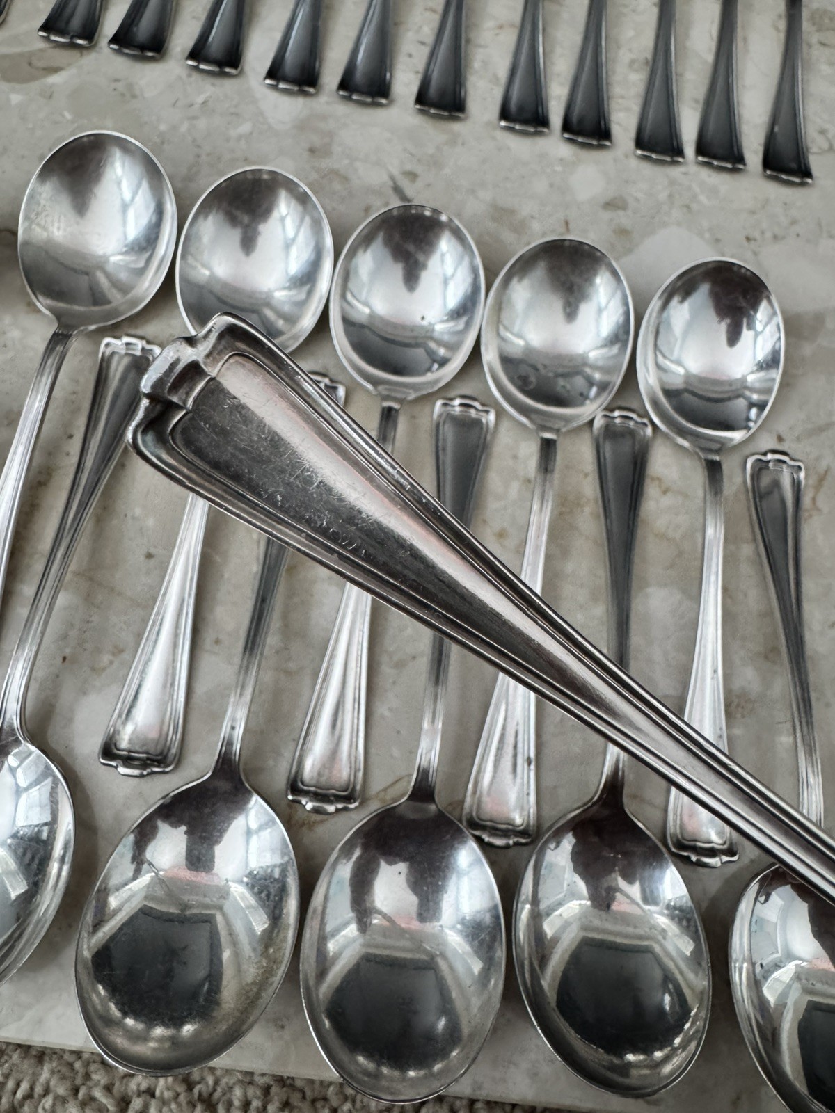 Vtg 1847 ROGERS BROS 83Pc Cromwell 1912 Silver Plate Flatware Place Settings