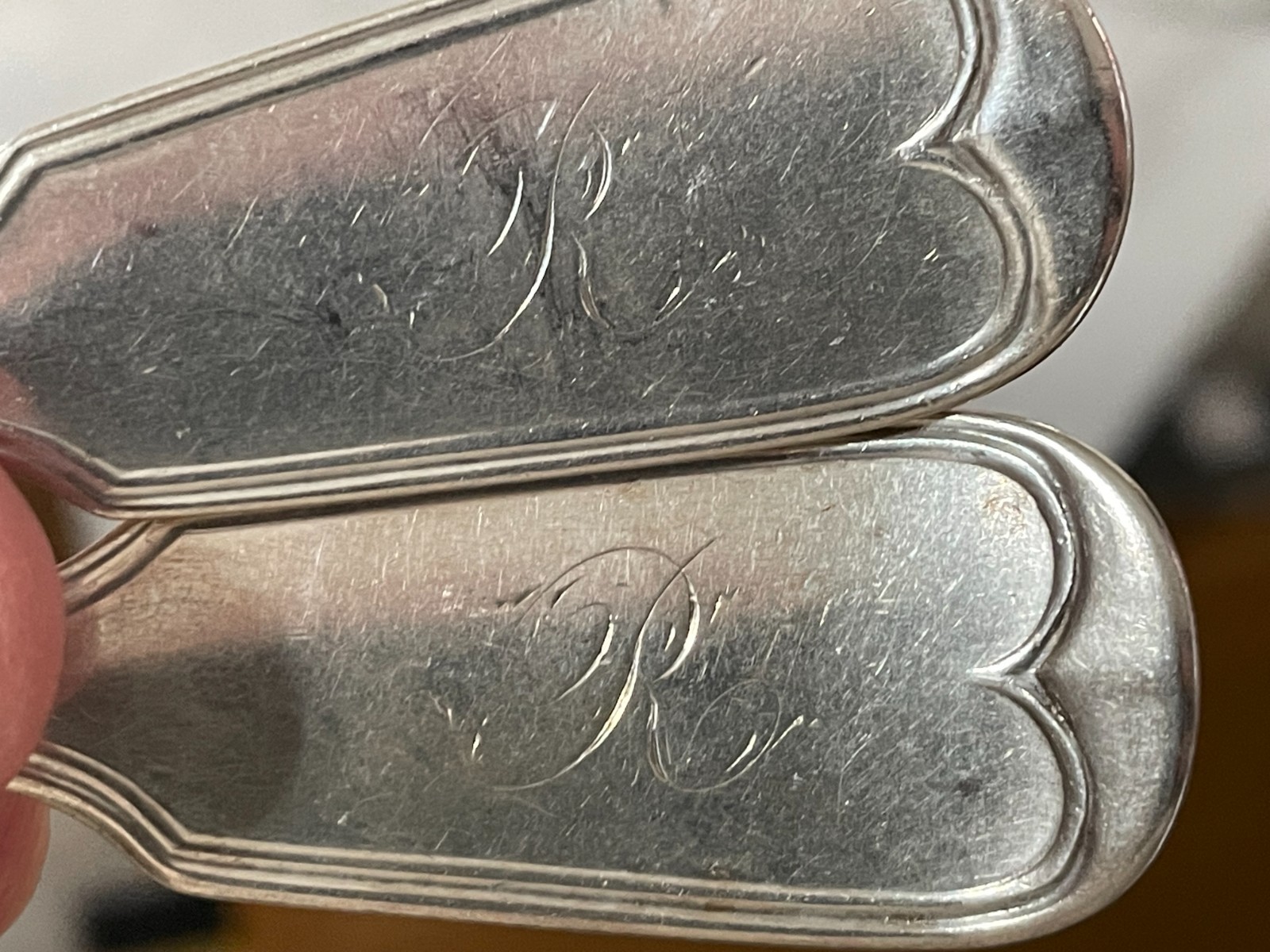 Pair Squire &Brother .900 Coin Silver Forks: NY & CT 1845 to 1853 78g