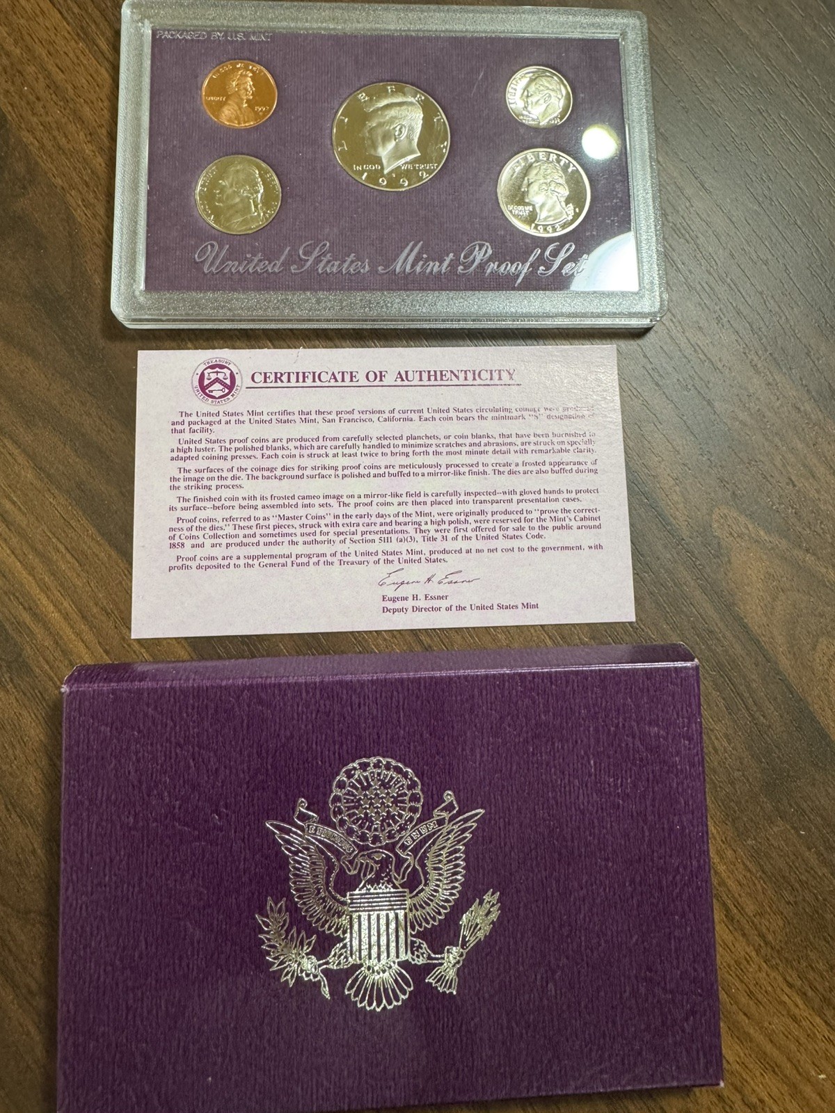 1992 Clad Proof Set U.S. Mint Original Government Packaging OGP