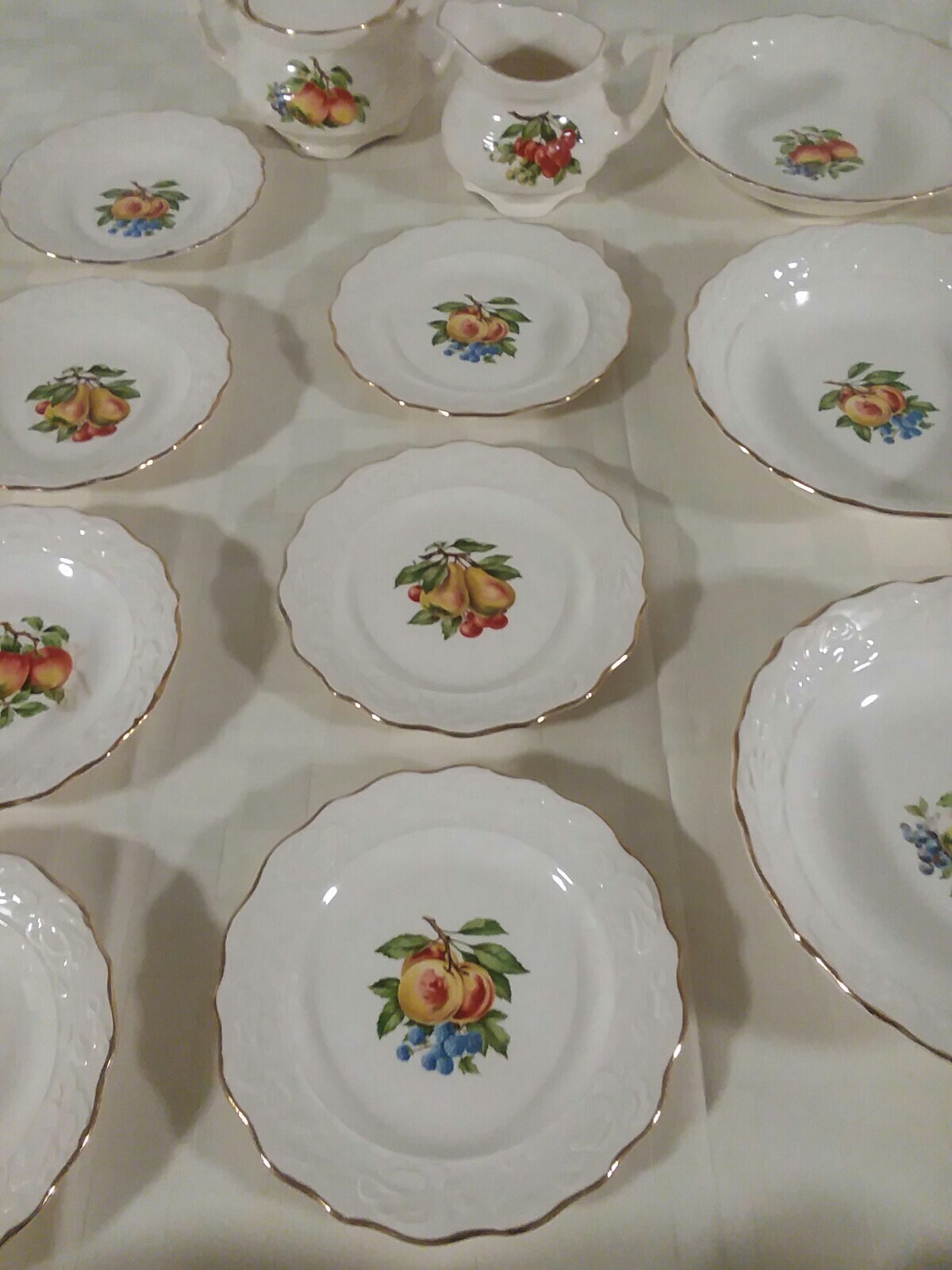 ANTIQUE Warranted 22k China – RARE FRUIT COLLECTION