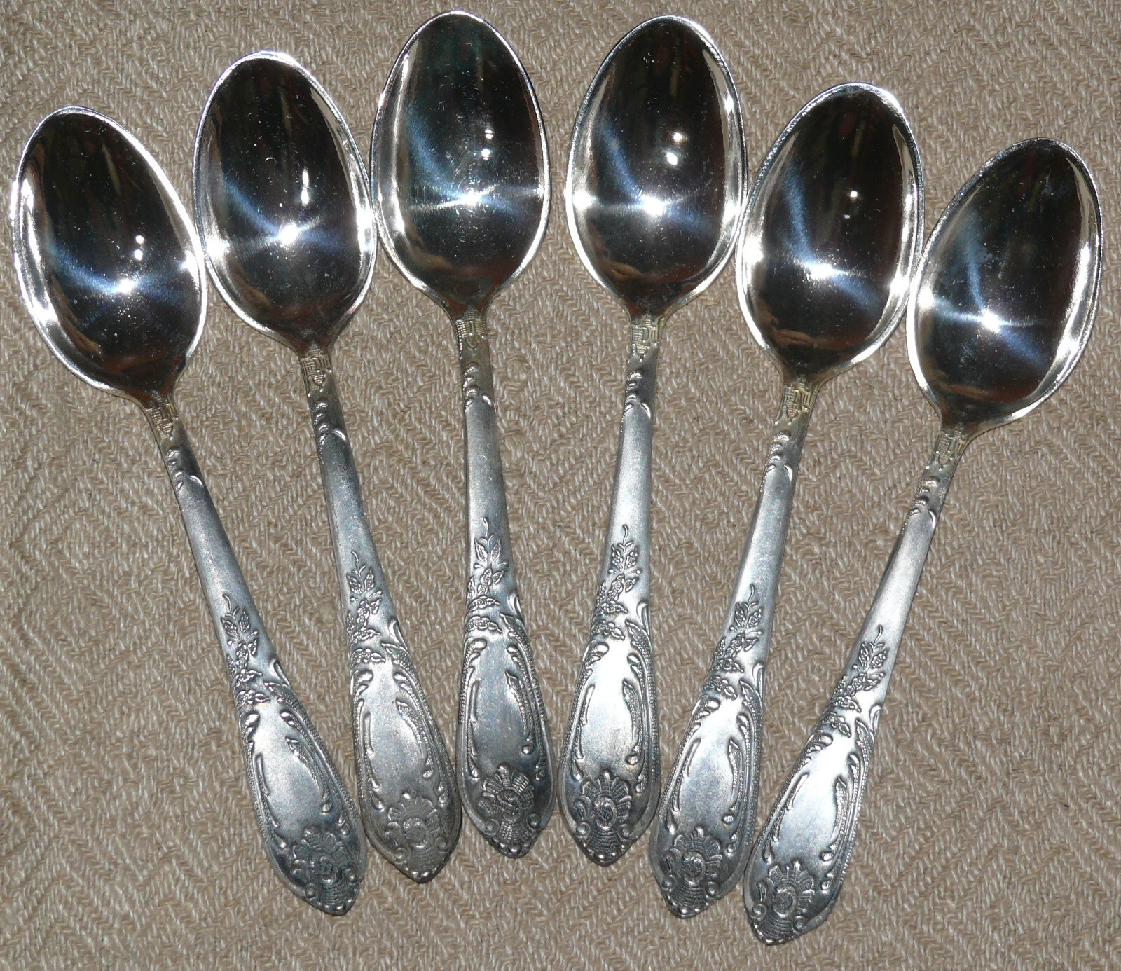 Uncirculated Tea Spoons. Powerful Silvering. Quality Mark. MNC USSR