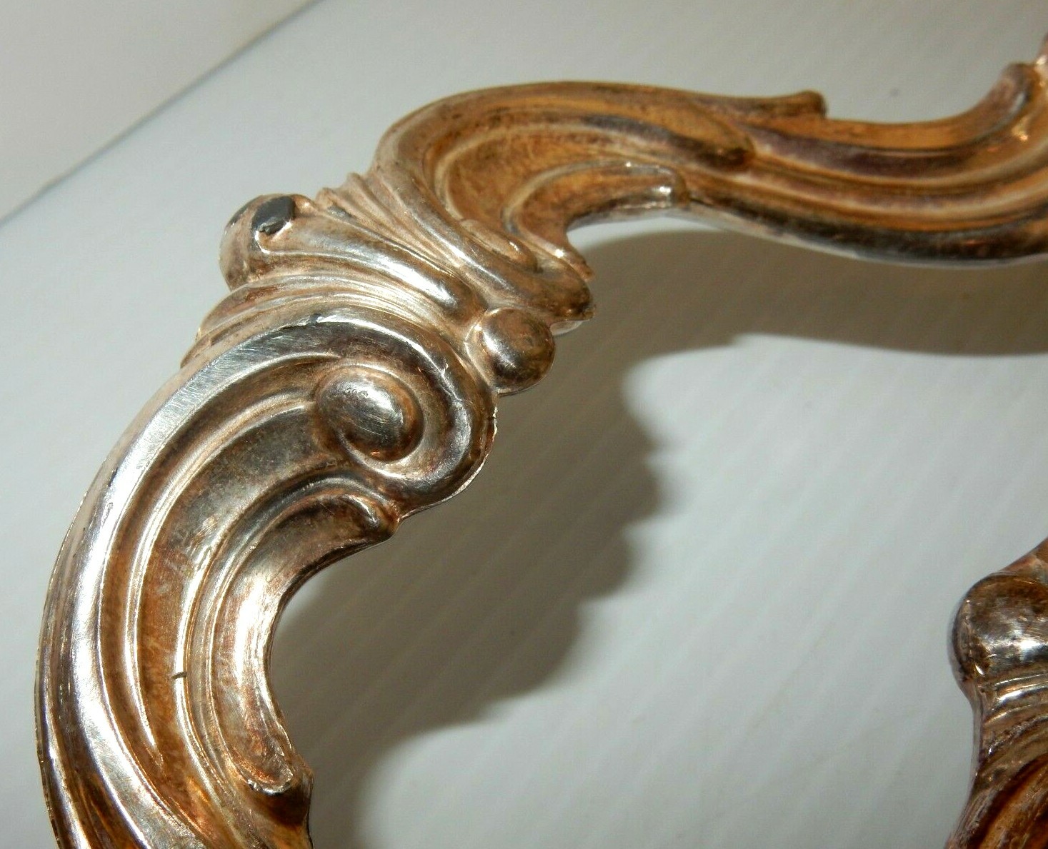 ANTIQUE F.B. ROGERS SILVER CO. TRADEMARK 1883 SILVER-PLATED DUAL-HANDLE TRAY