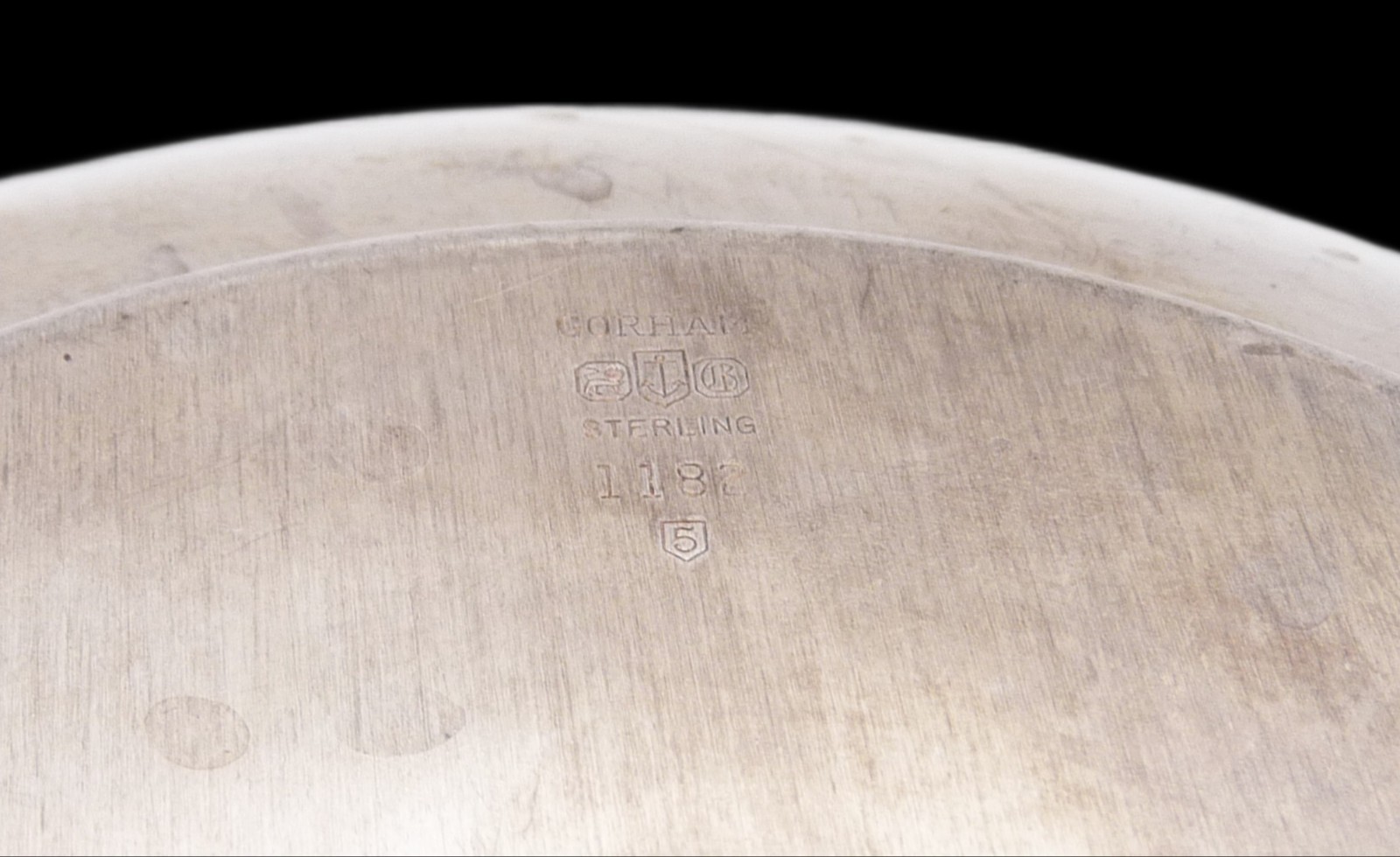 Gorham Etruscan Greek Key Sterling Silver 8″ Bowl c.1955, No. 1182, 226g