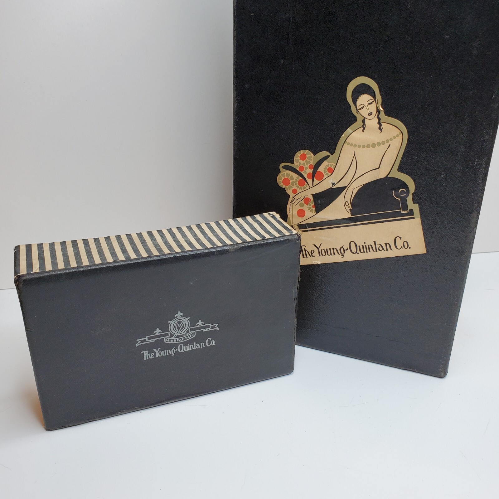 RATEAU Design Art Deco Label Young Quinlan Co. Rothschild Mpls MN Shoe Box