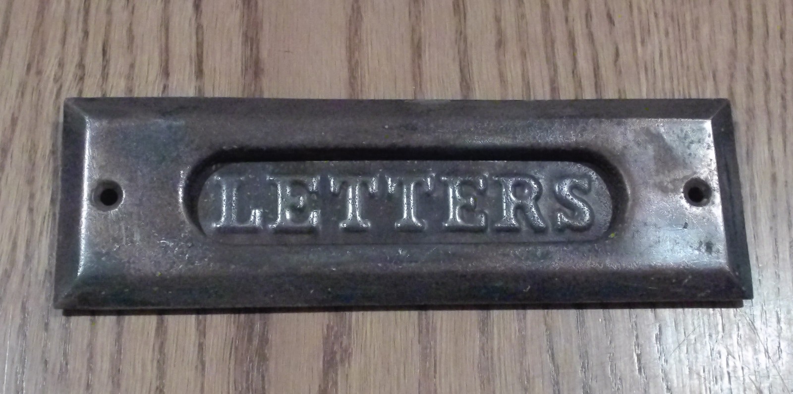ANTIQUE BRONZE LETTER MAIL BOX SLOT PLATE HINGED HARDWARE 7″ X 2.25″