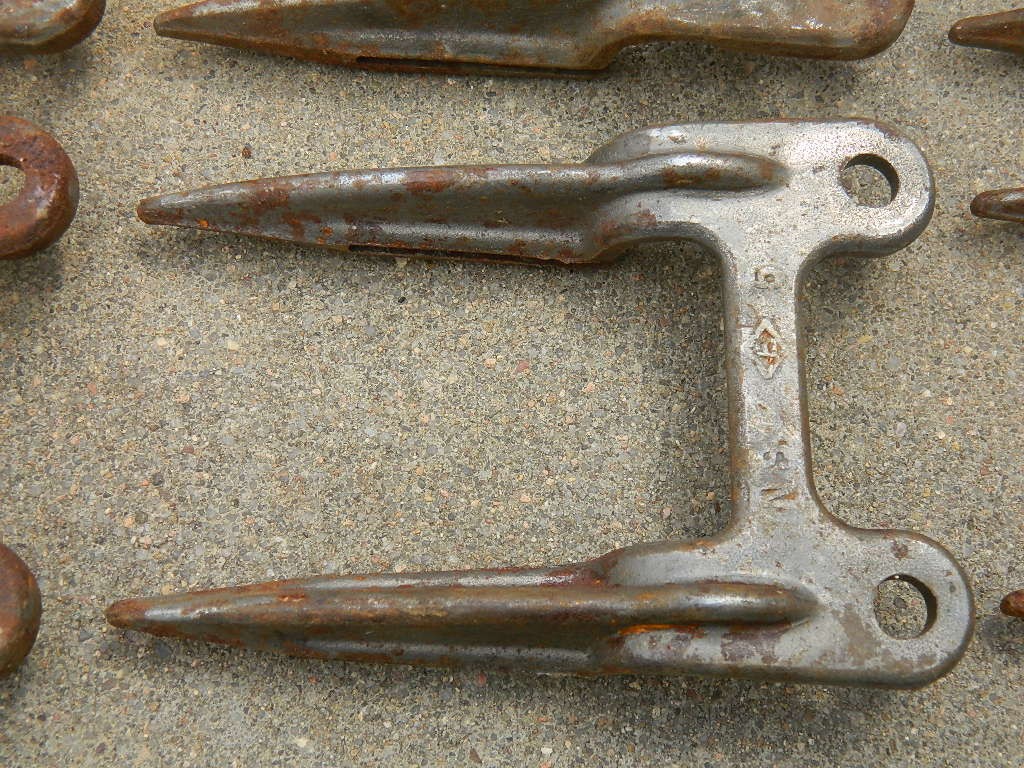 Lot of 24 Antique Farm Machinery Teeth Forks Tines Vintage Steampunk Cast Iron