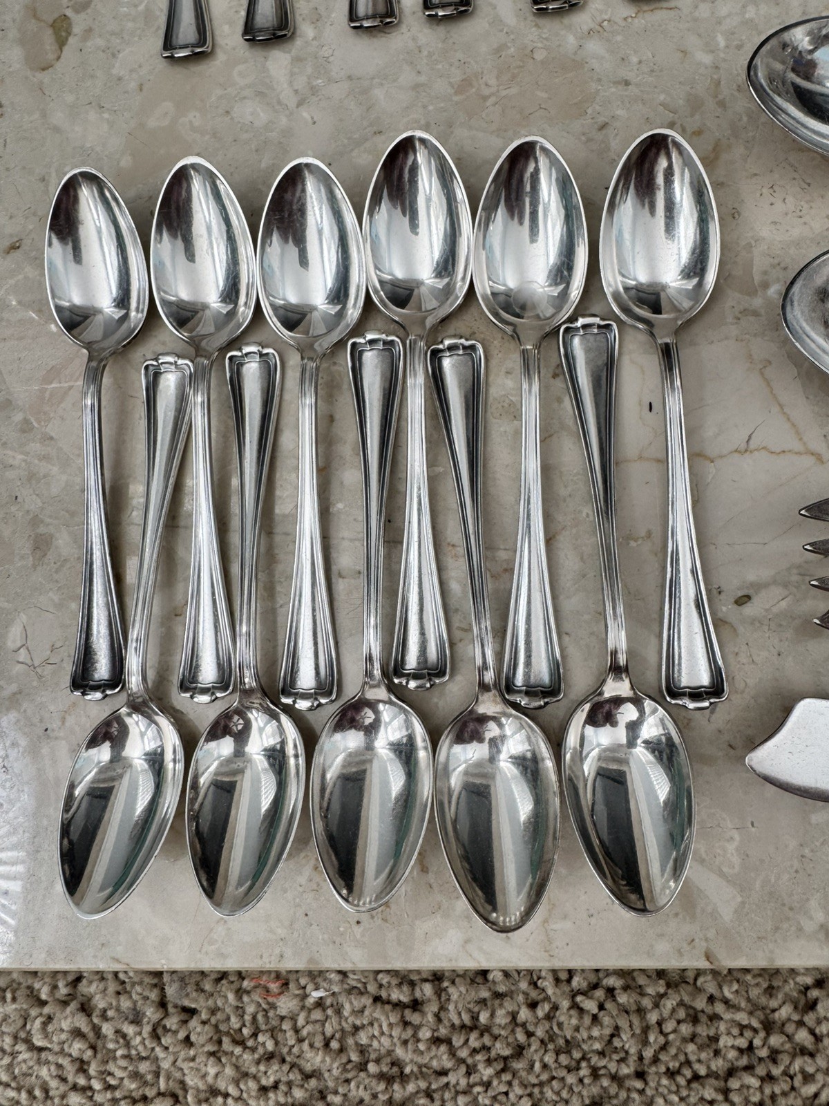 Vtg 1847 ROGERS BROS 83Pc Cromwell 1912 Silver Plate Flatware Place Settings