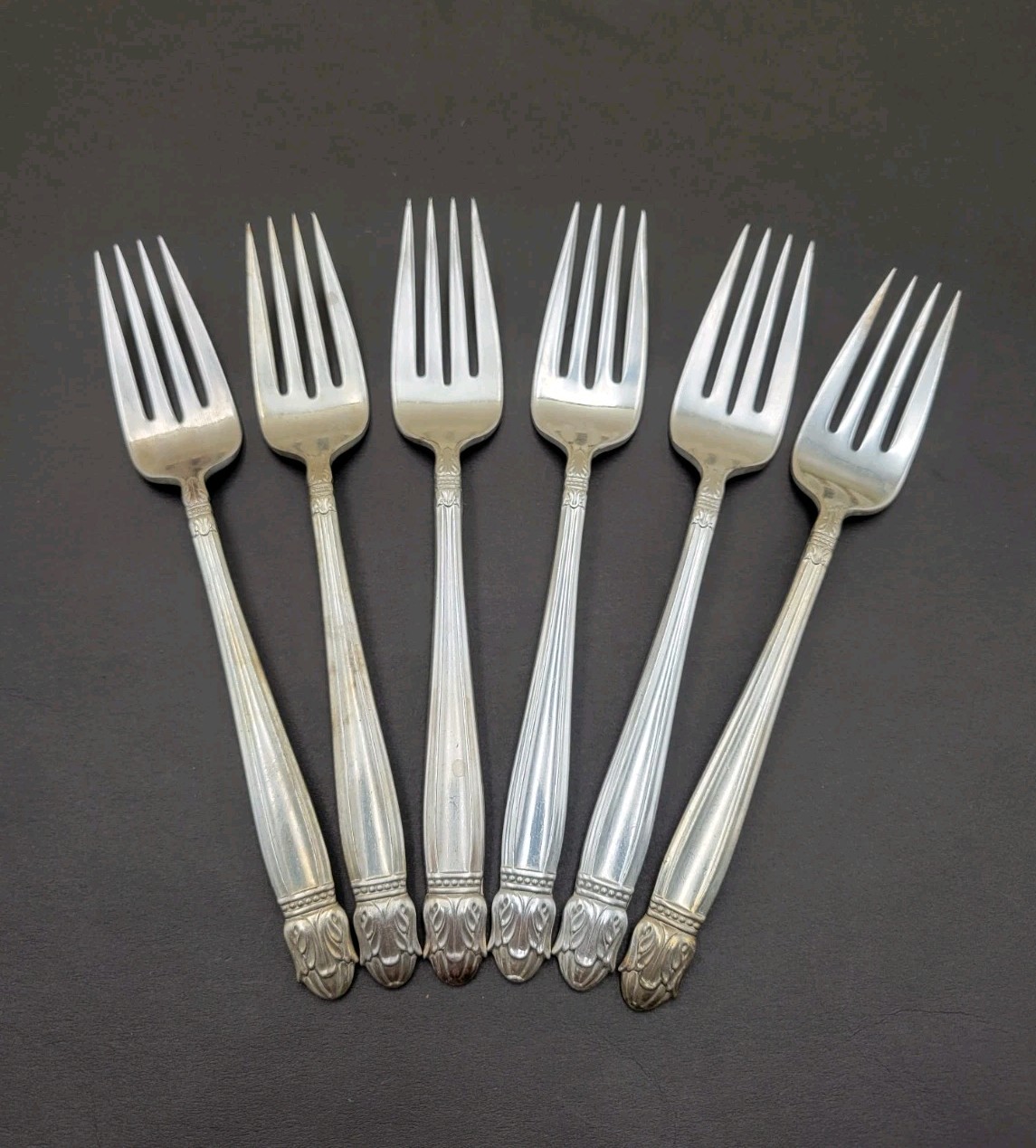 Service for 6 DANISH PRINCESS Silverplate Holmes & Edwards Flatware Set in Case