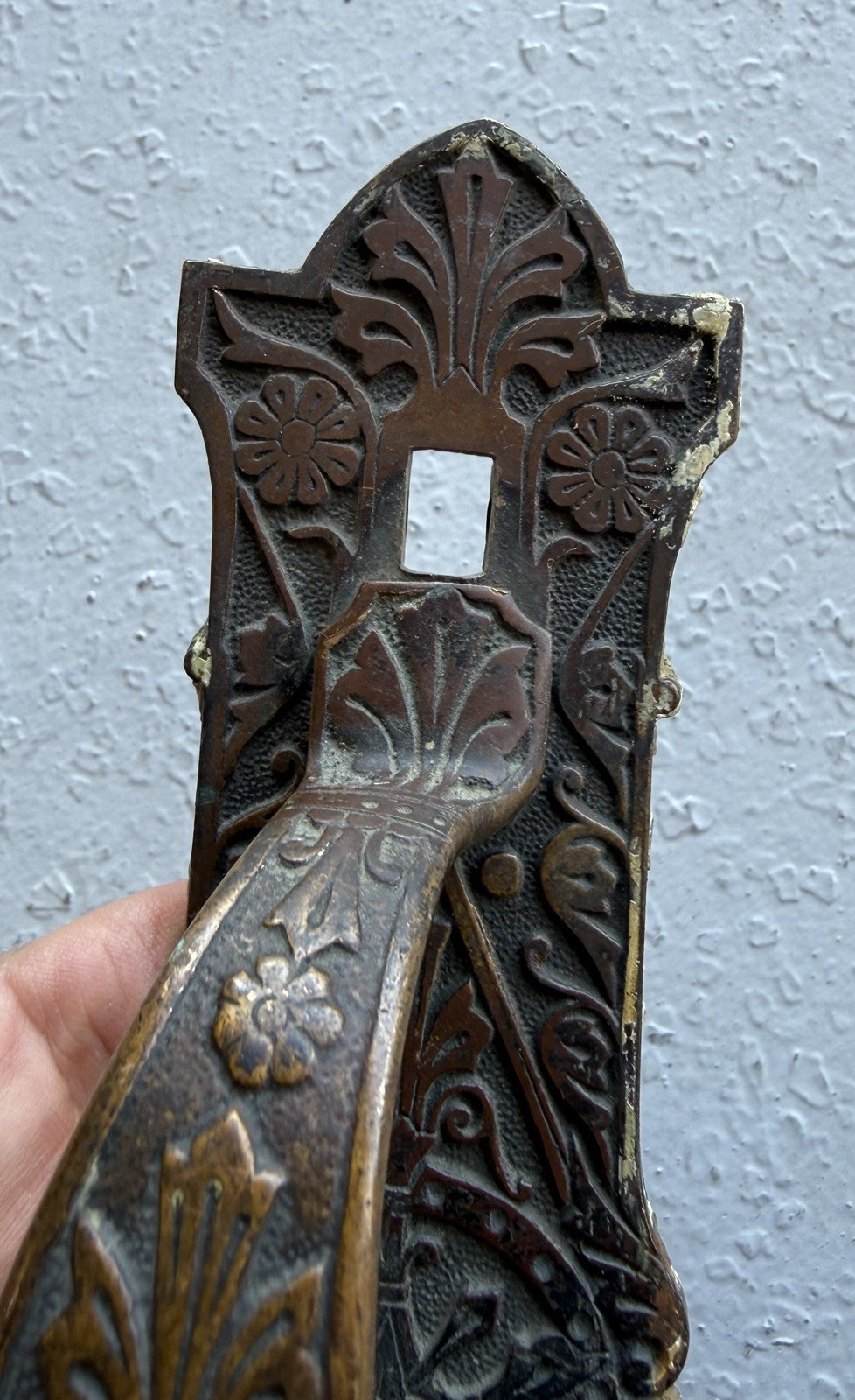 Antique Door Handle Pull Aesthetic Eastlake Old Bronze 9 1/4”
