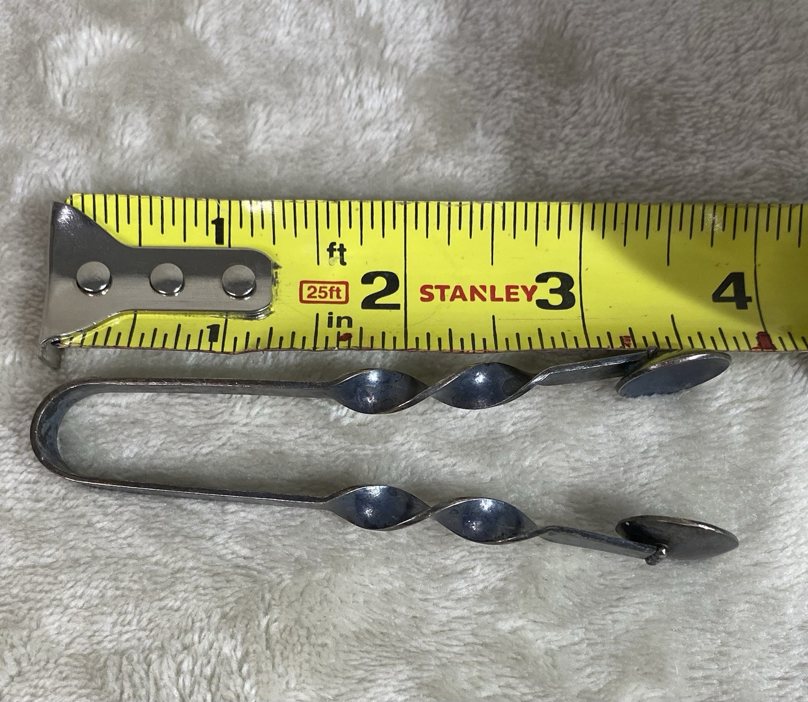 Antique Sterling Silver Sugar Tongs Twist Twisted Handle