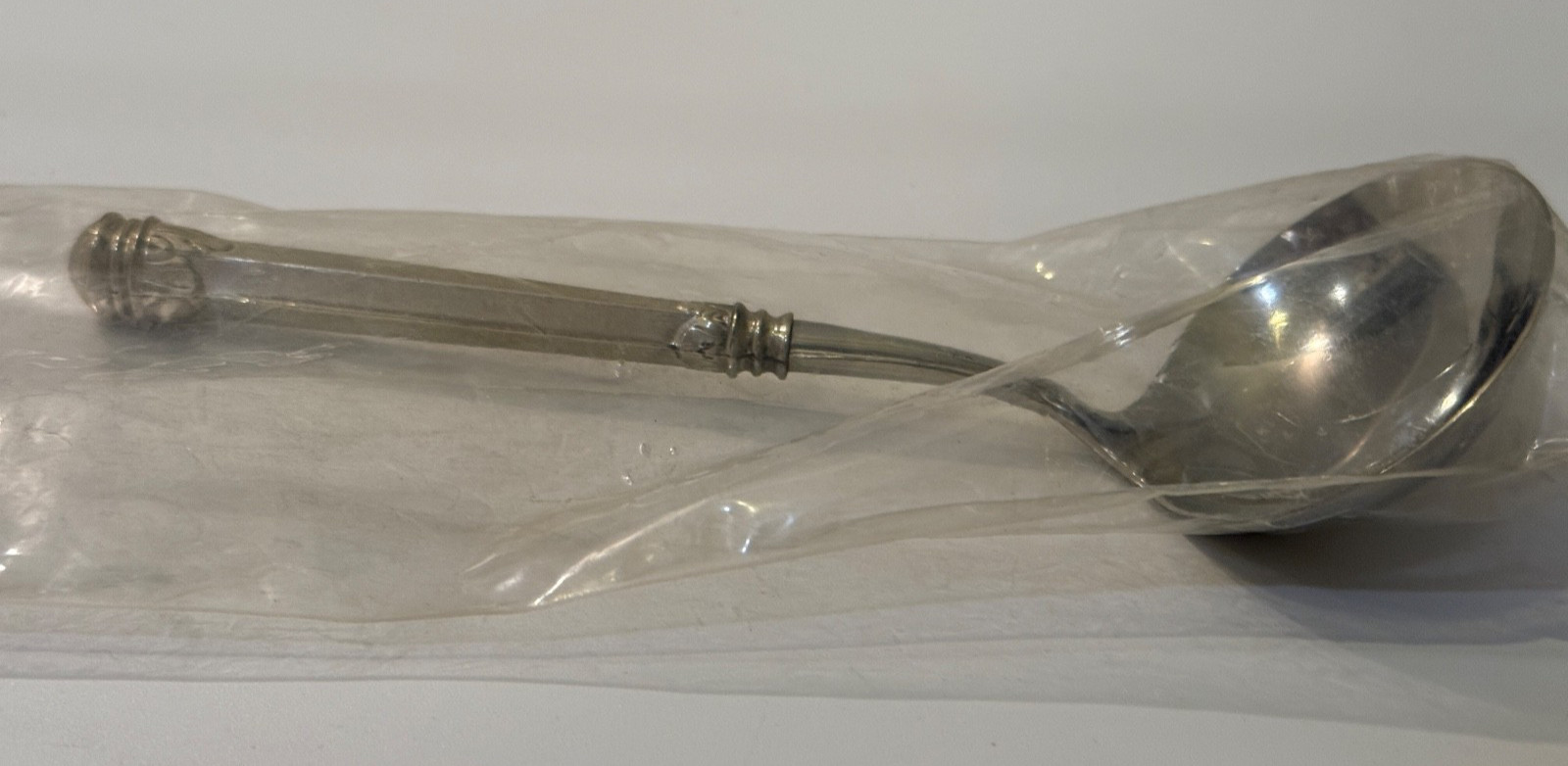 ✨ Wallace Sterling Olympia 1976 Gravy Ladle HHWS Stainless Bowl NOS 7”