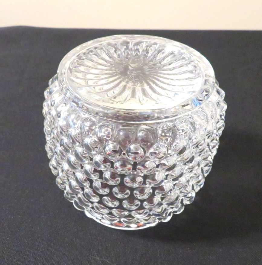 England Celtic Quality Silverplate Hobnail Sugar Bowl With Integral Tongs Signed