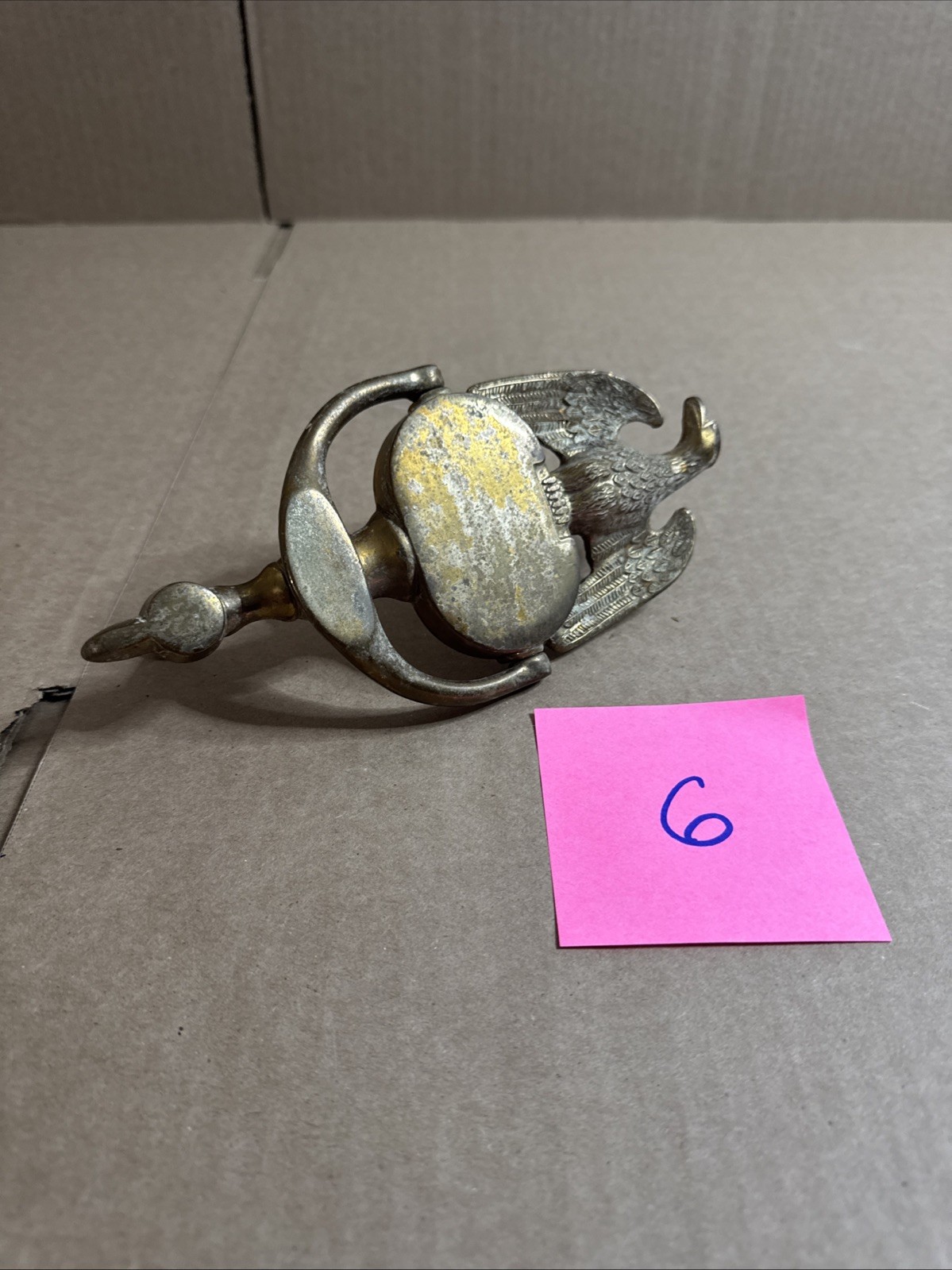 Vintage Metal American Eagle Patriotic Door Knocker