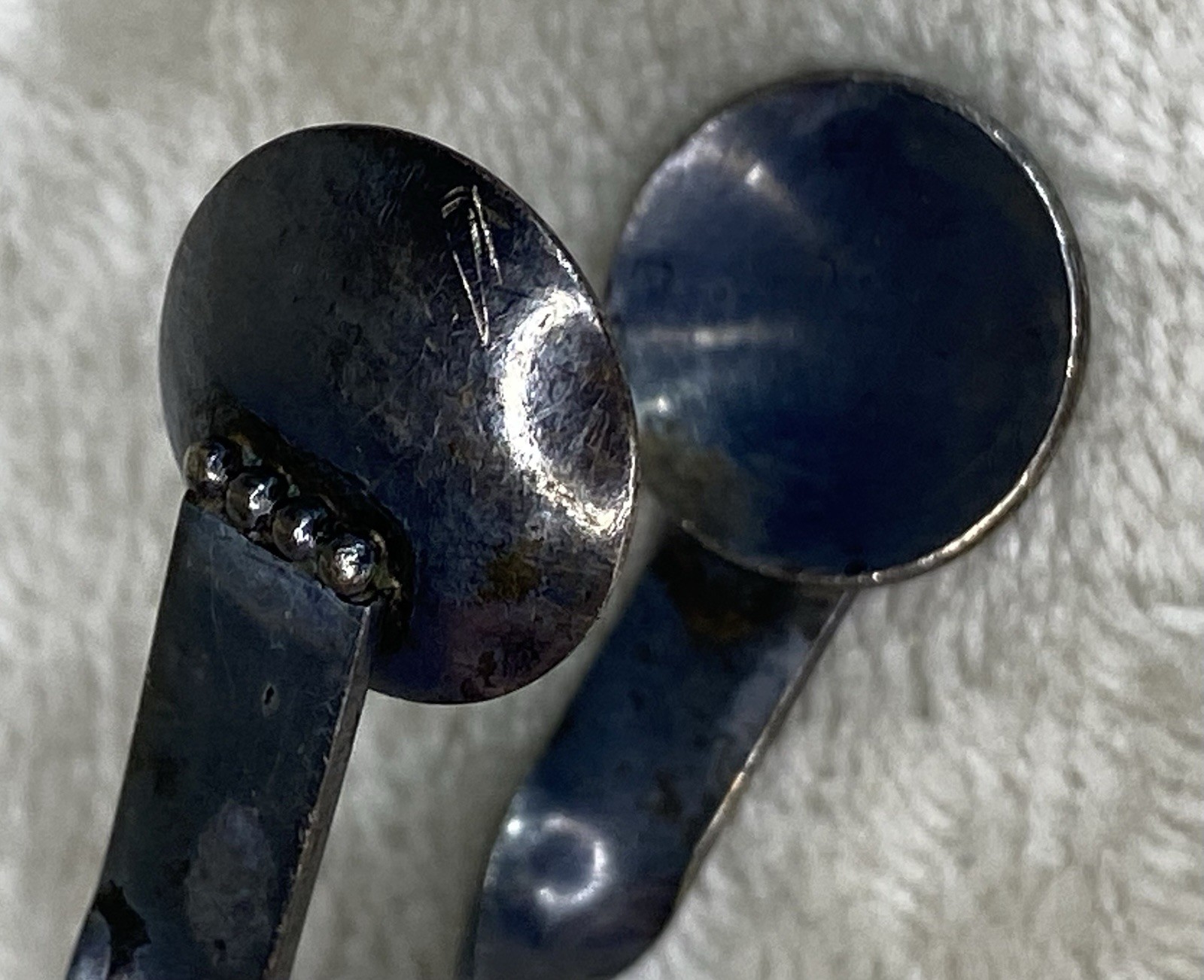 Antique Sterling Silver Sugar Tongs Twist Twisted Handle