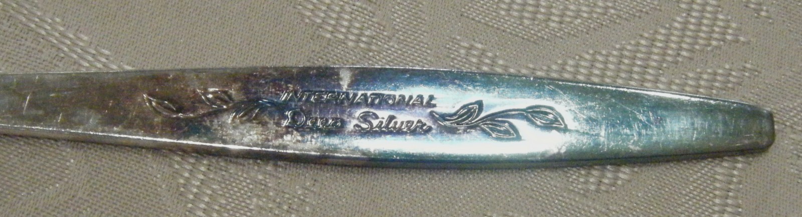 International Deep Silver Laurel Mist Pattern Silverplate Flatware 51 Pieces